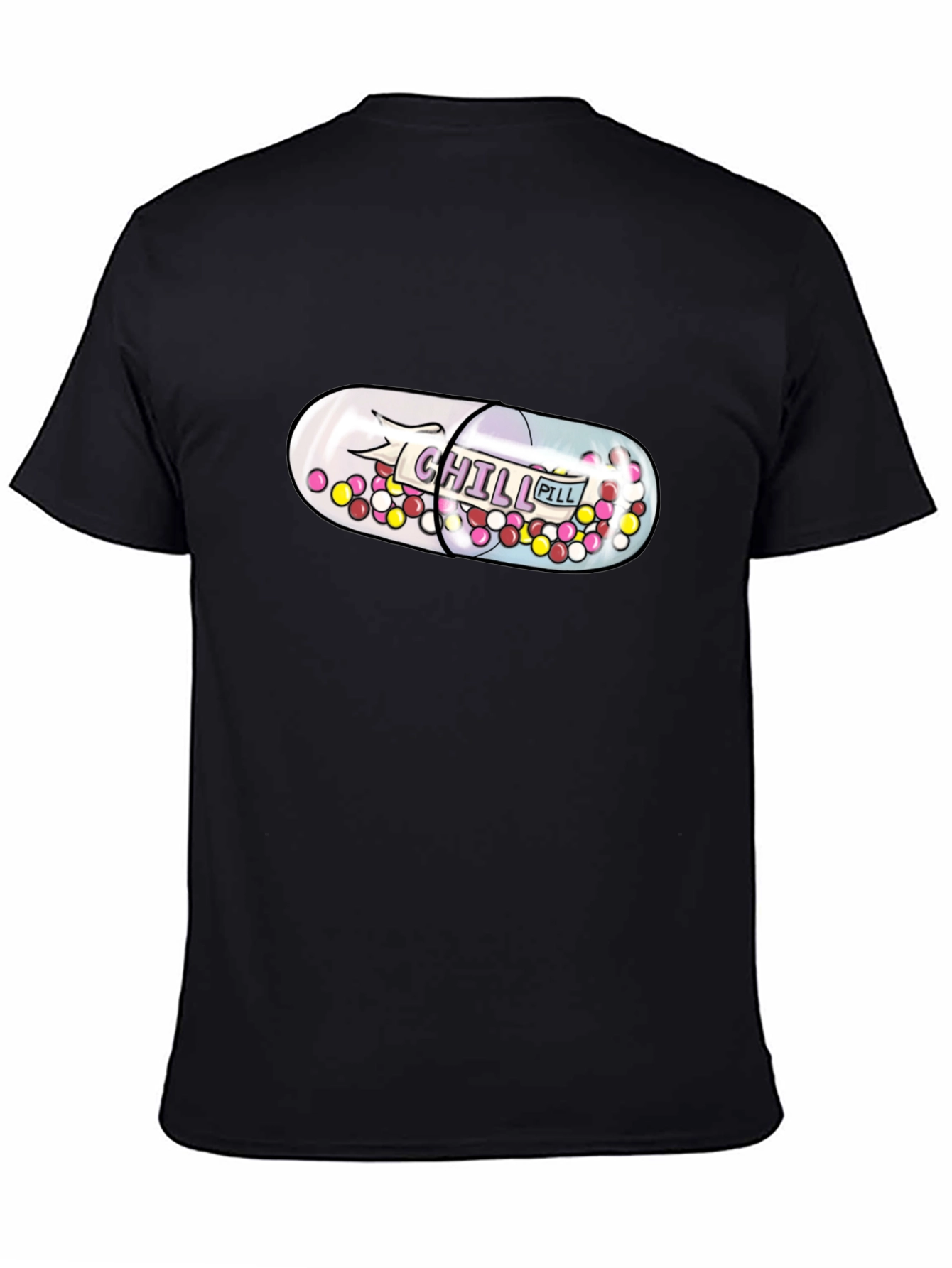 Chill Pill Graphic T-Shirt - Relax & Unwind