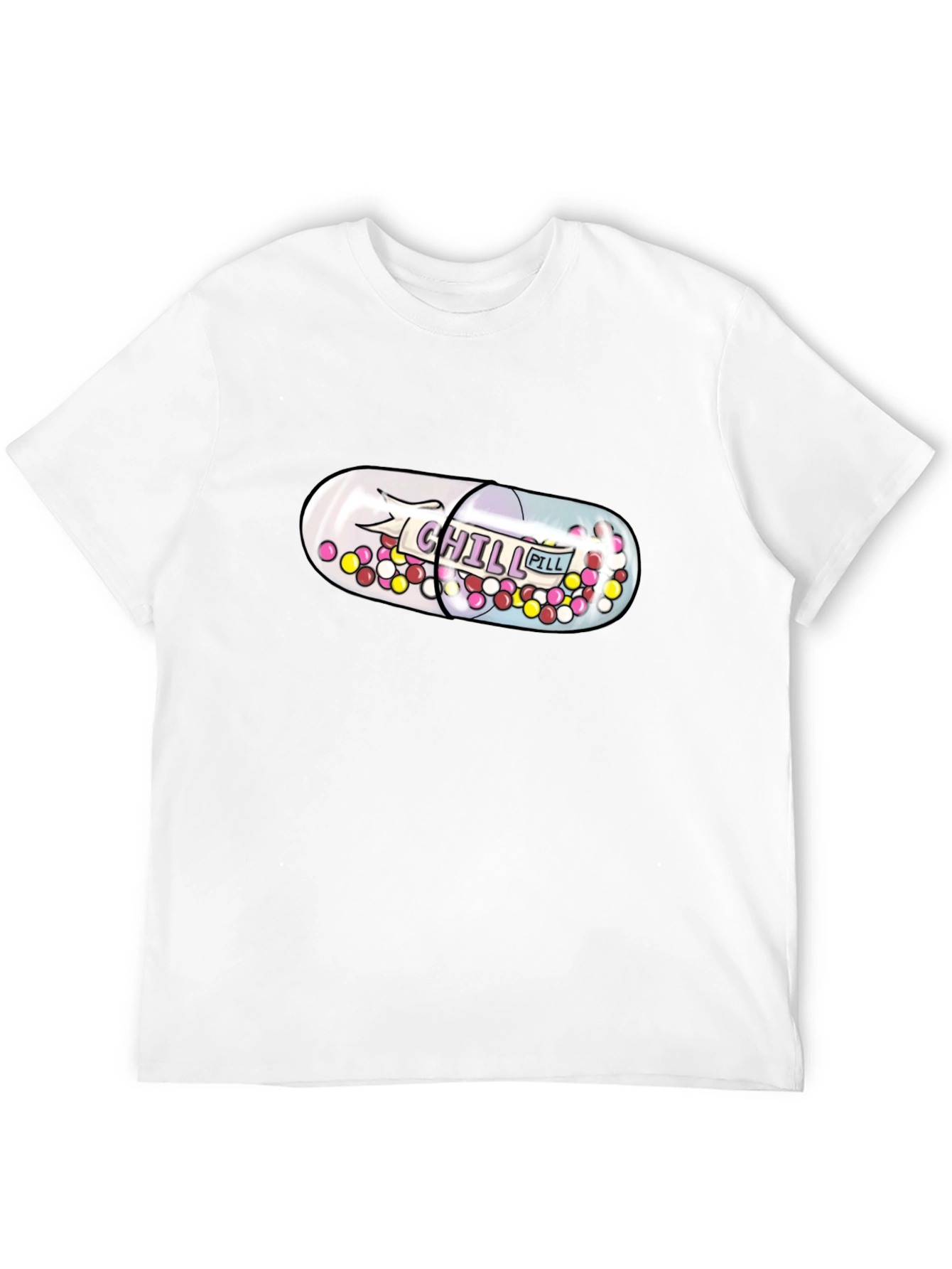 Chill Pill Graphic T-Shirt - Relax & Unwind