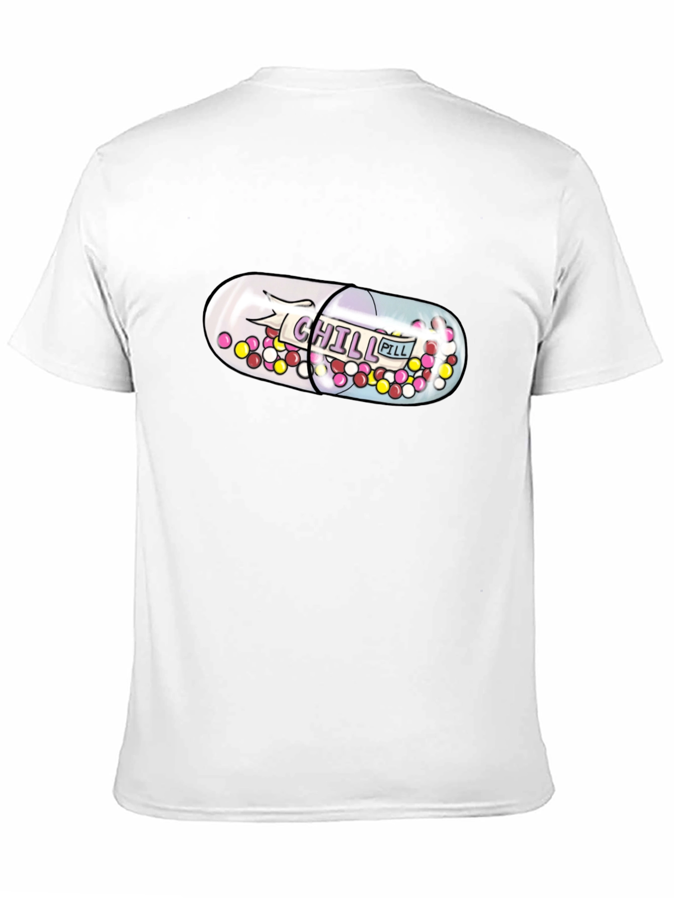 Chill Pill Graphic T-Shirt - Relax & Unwind