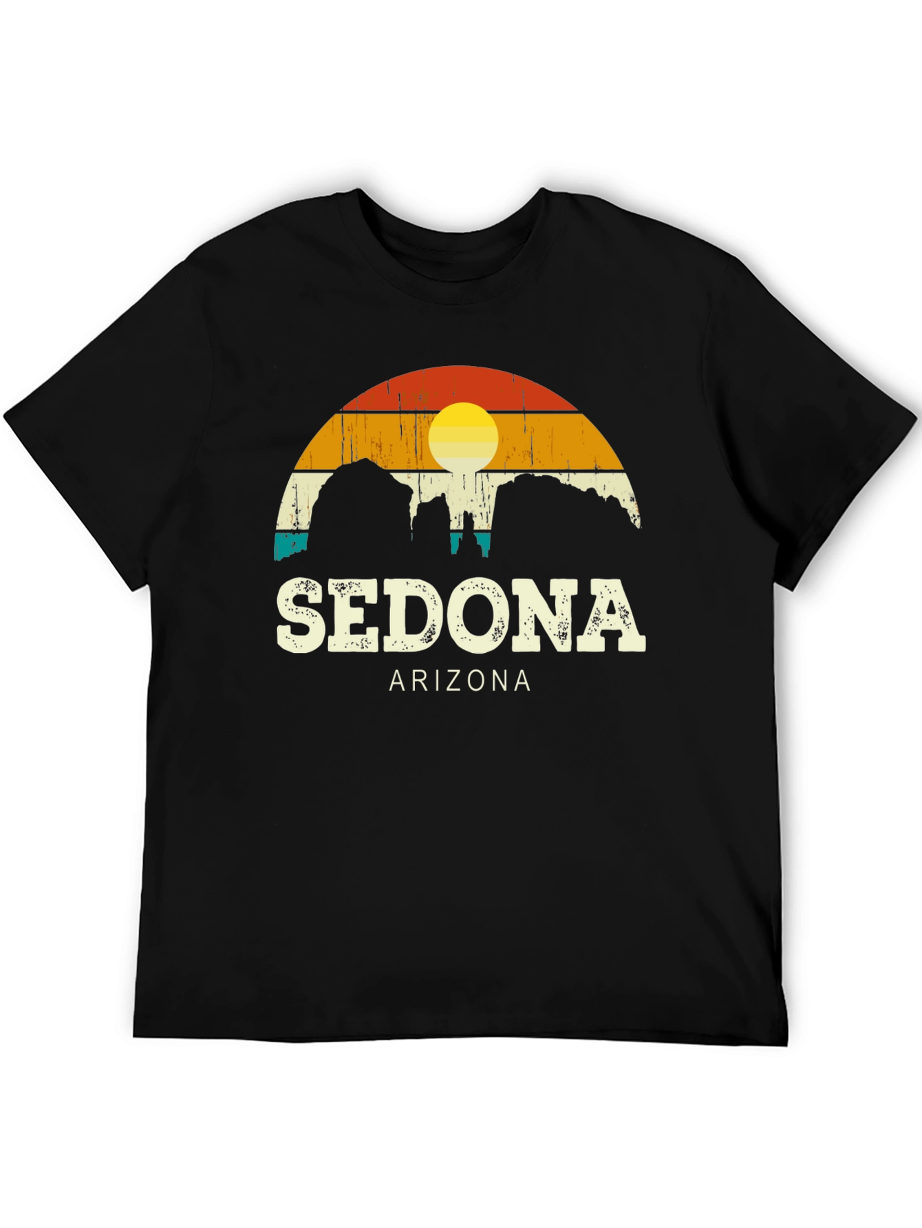 Sedona Arizona Retro Graphic Tee - Black