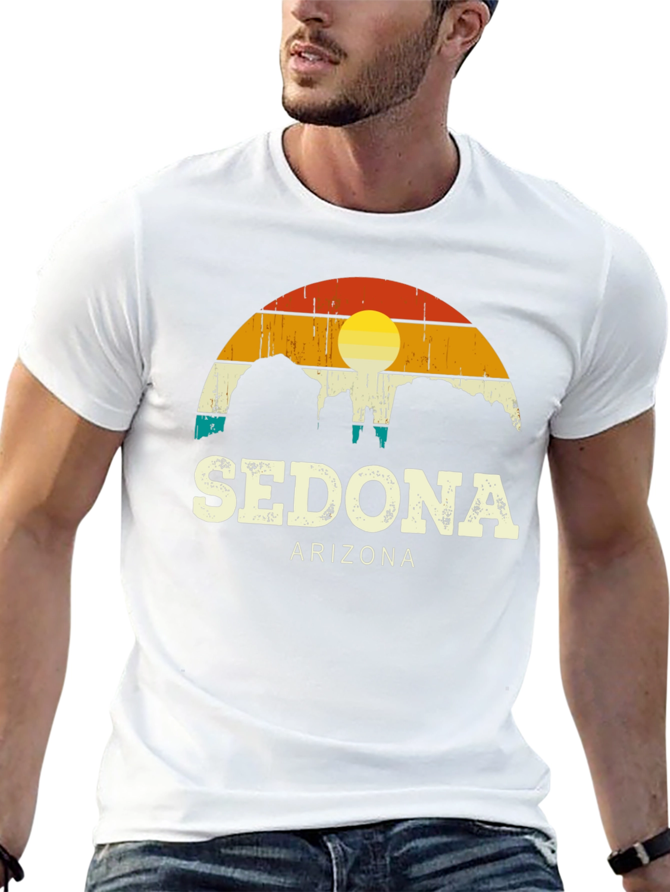 Sedona Arizona Retro Graphic Tee - Black