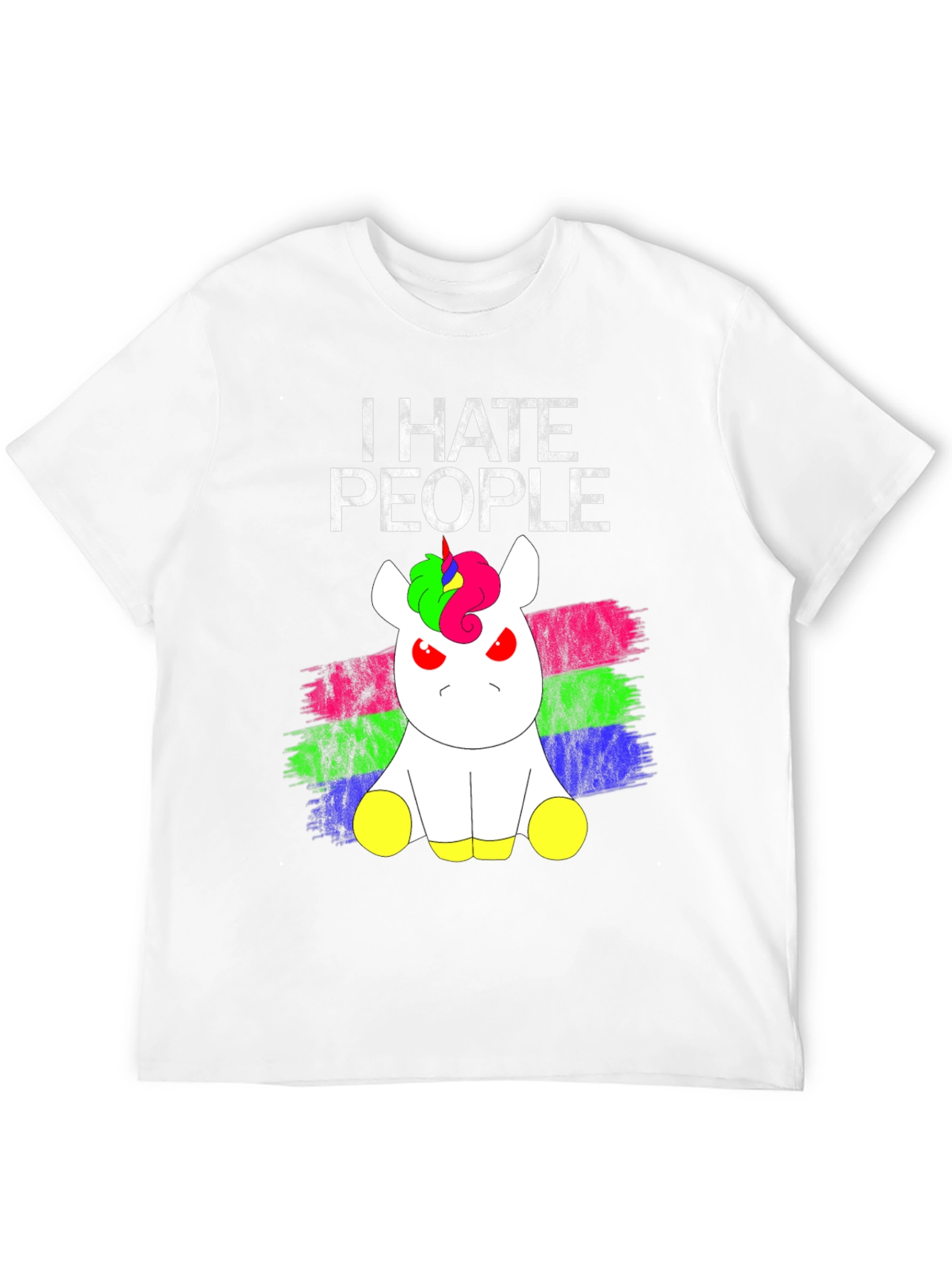I Hate People Grumpy Unicorn T-Shirt