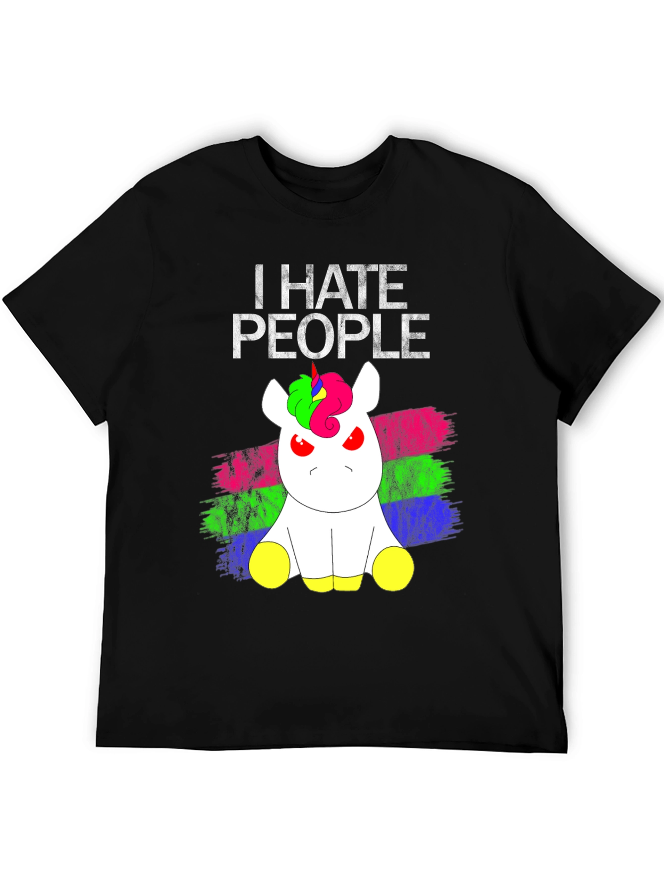 I Hate People Grumpy Unicorn T-Shirt