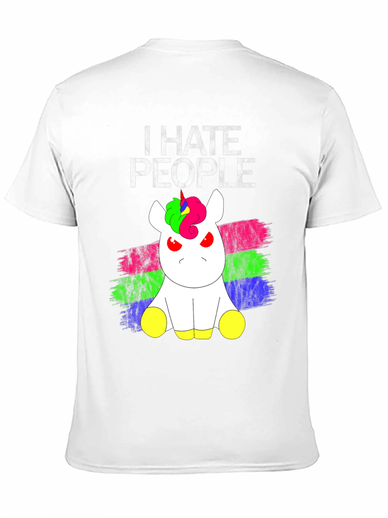 I Hate People Grumpy Unicorn T-Shirt