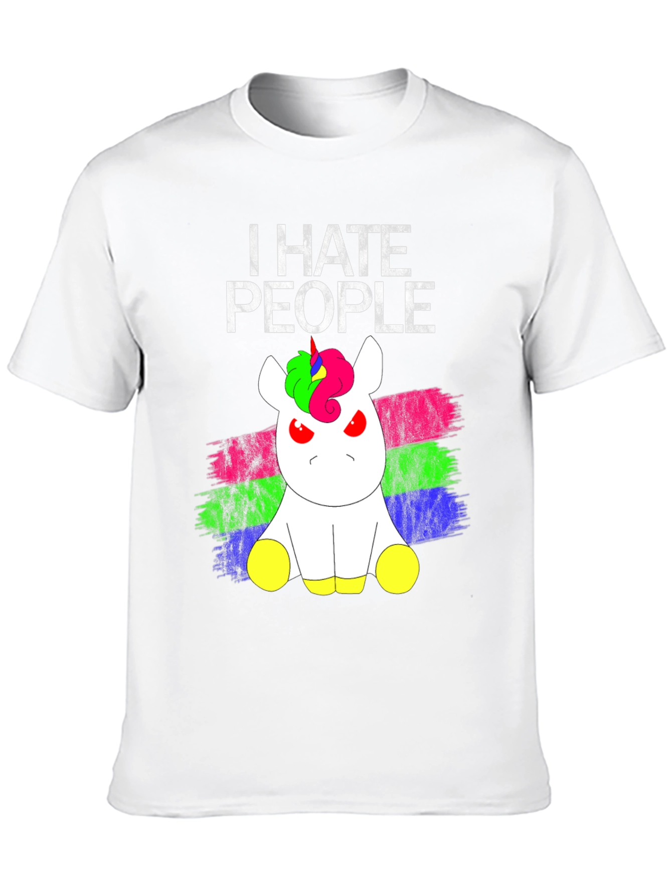 I Hate People Grumpy Unicorn T-Shirt