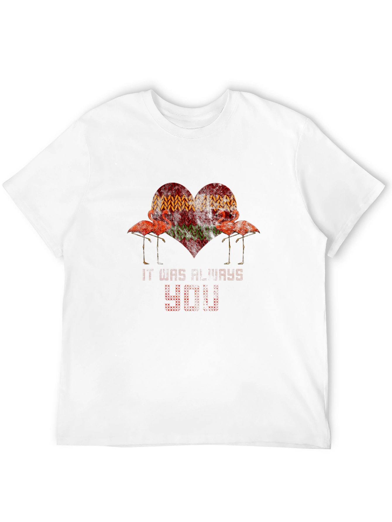 Flamingo Heart T-Shirt - Stylish Graphic Tee