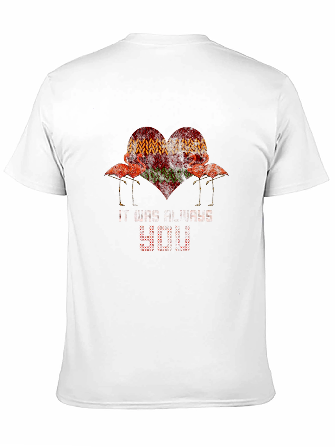 Flamingo Heart T-Shirt - Stylish Graphic Tee