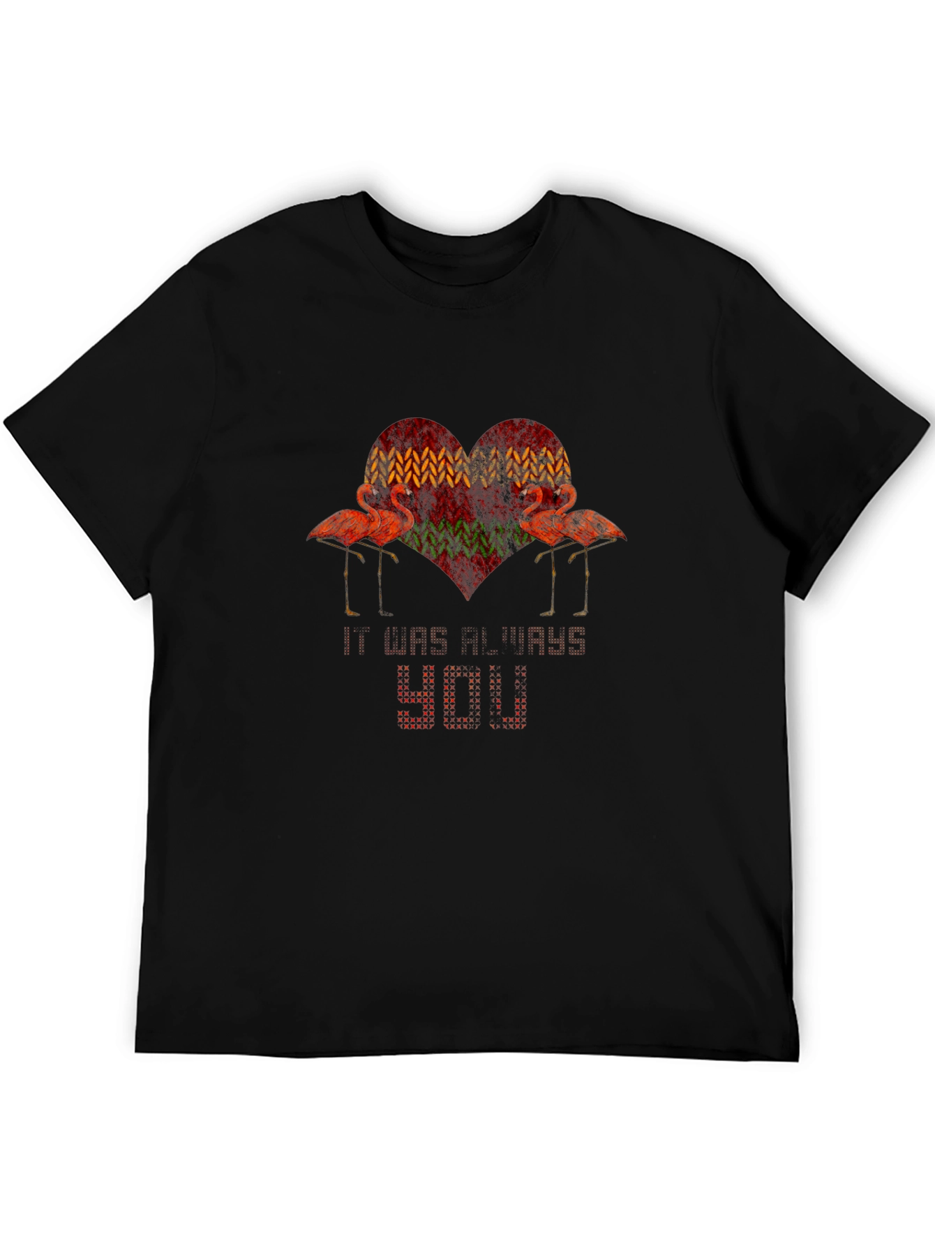 Flamingo Heart T-Shirt - Stylish Graphic Tee