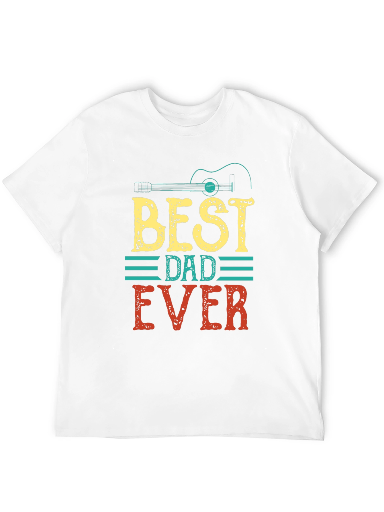 Best Dad Ever Guitar Graphic Tee - Perfect Gift!