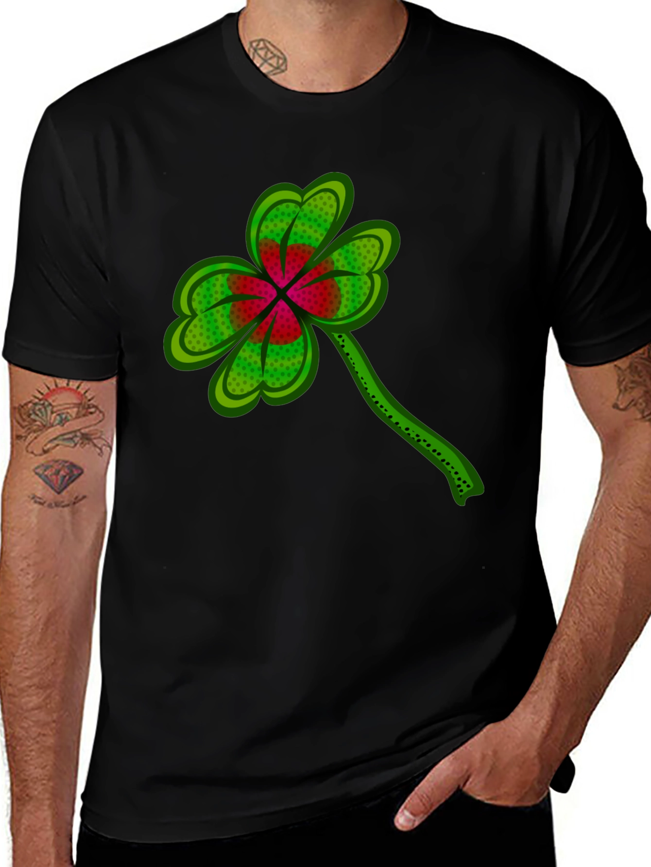 Lucky Clover Graphic Tee - St. Patricks Day Shirt