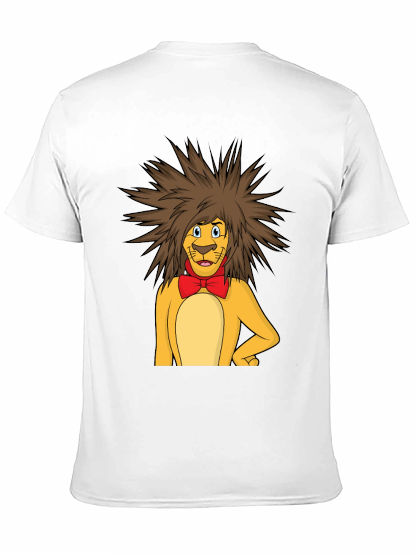 Lion Cartoon Graphic Tee - Black