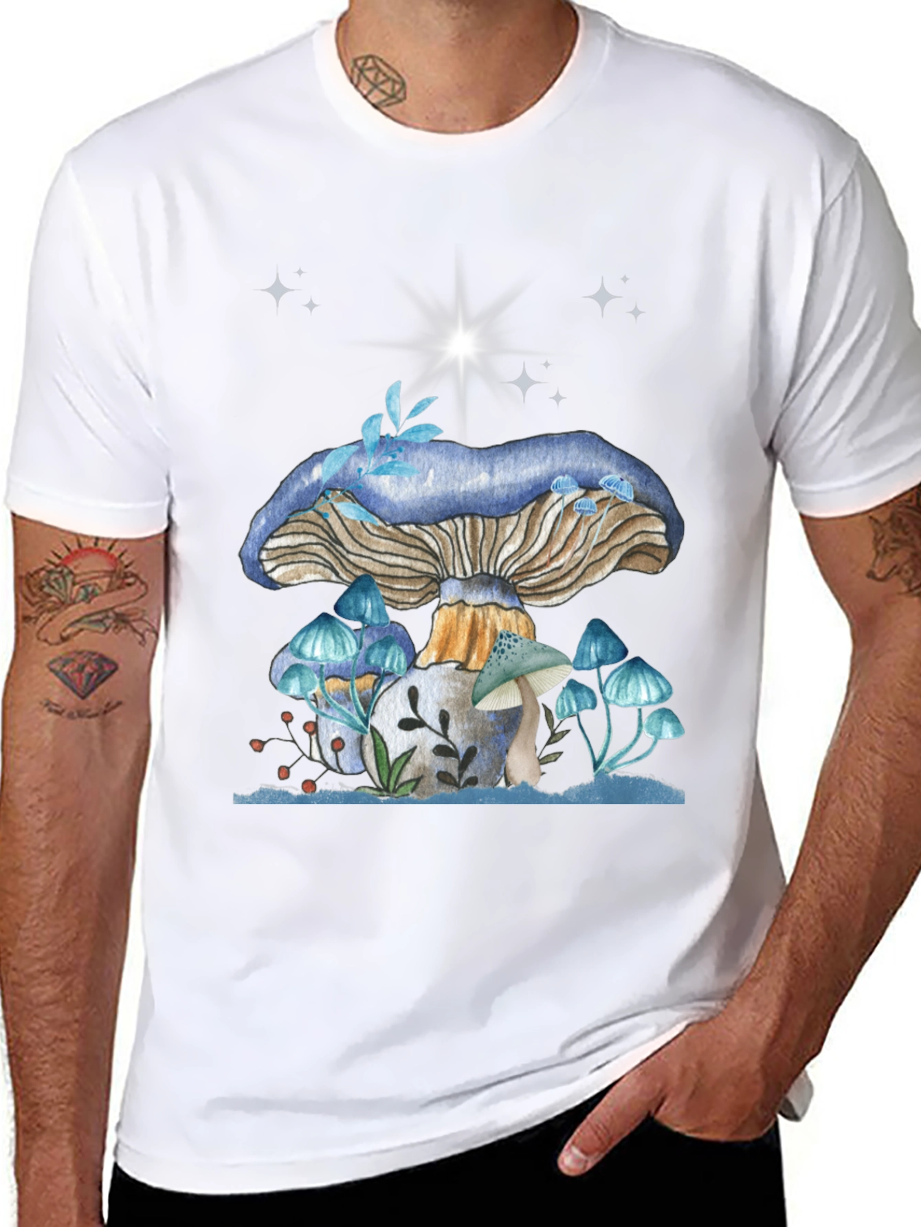 Mushroom Graphic Tee - Whimsical Design