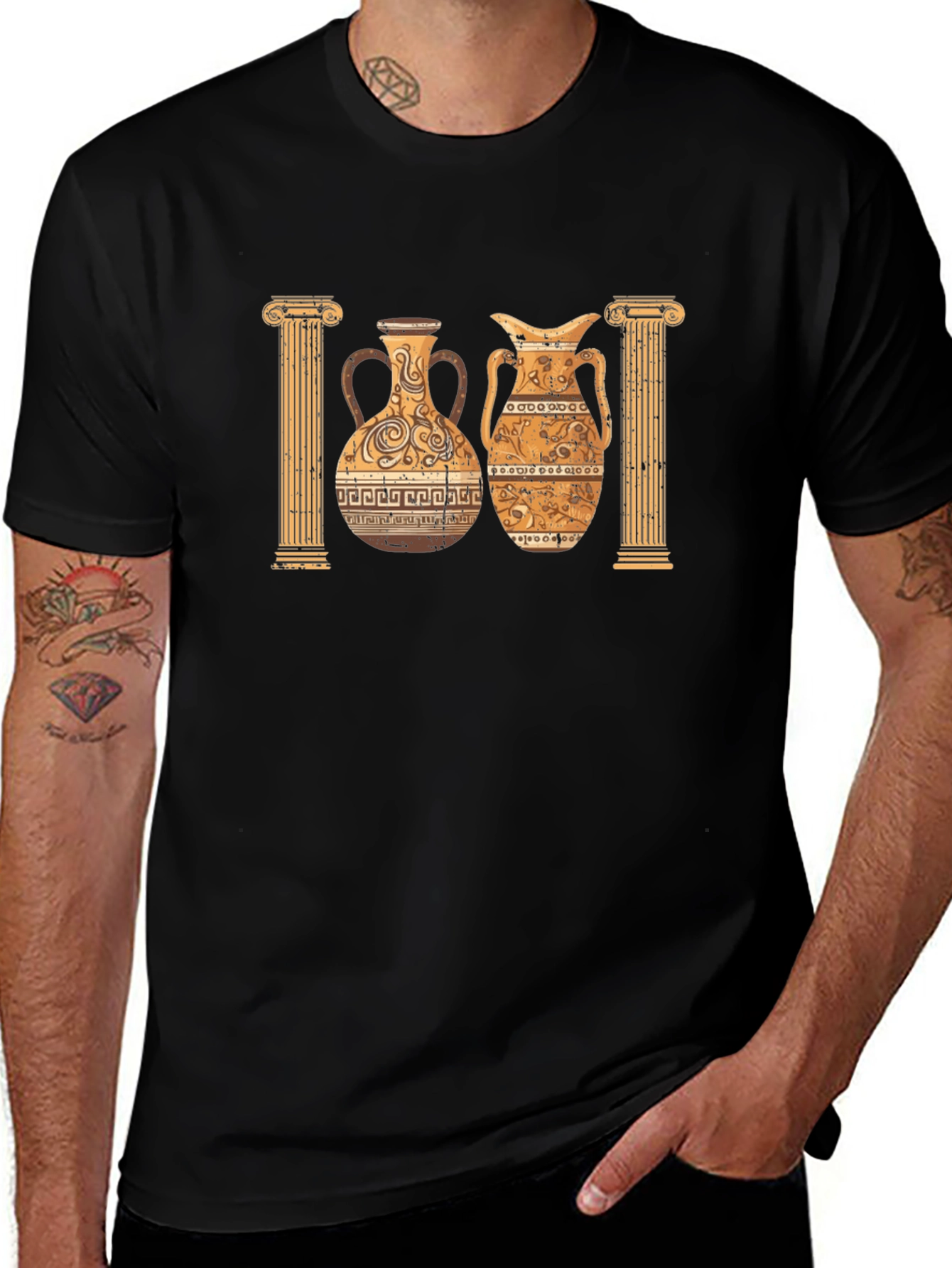 Ancient Greek Pottery Graphic Tee