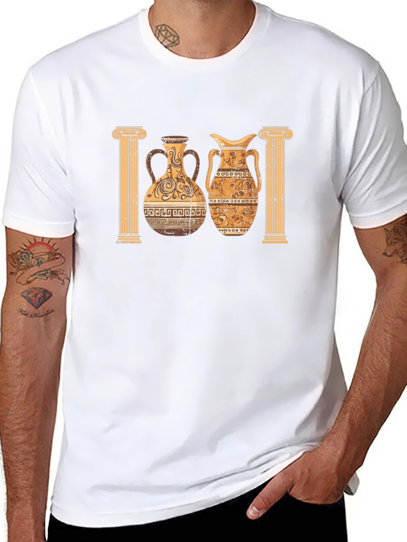 Ancient Greek Pottery Graphic Tee