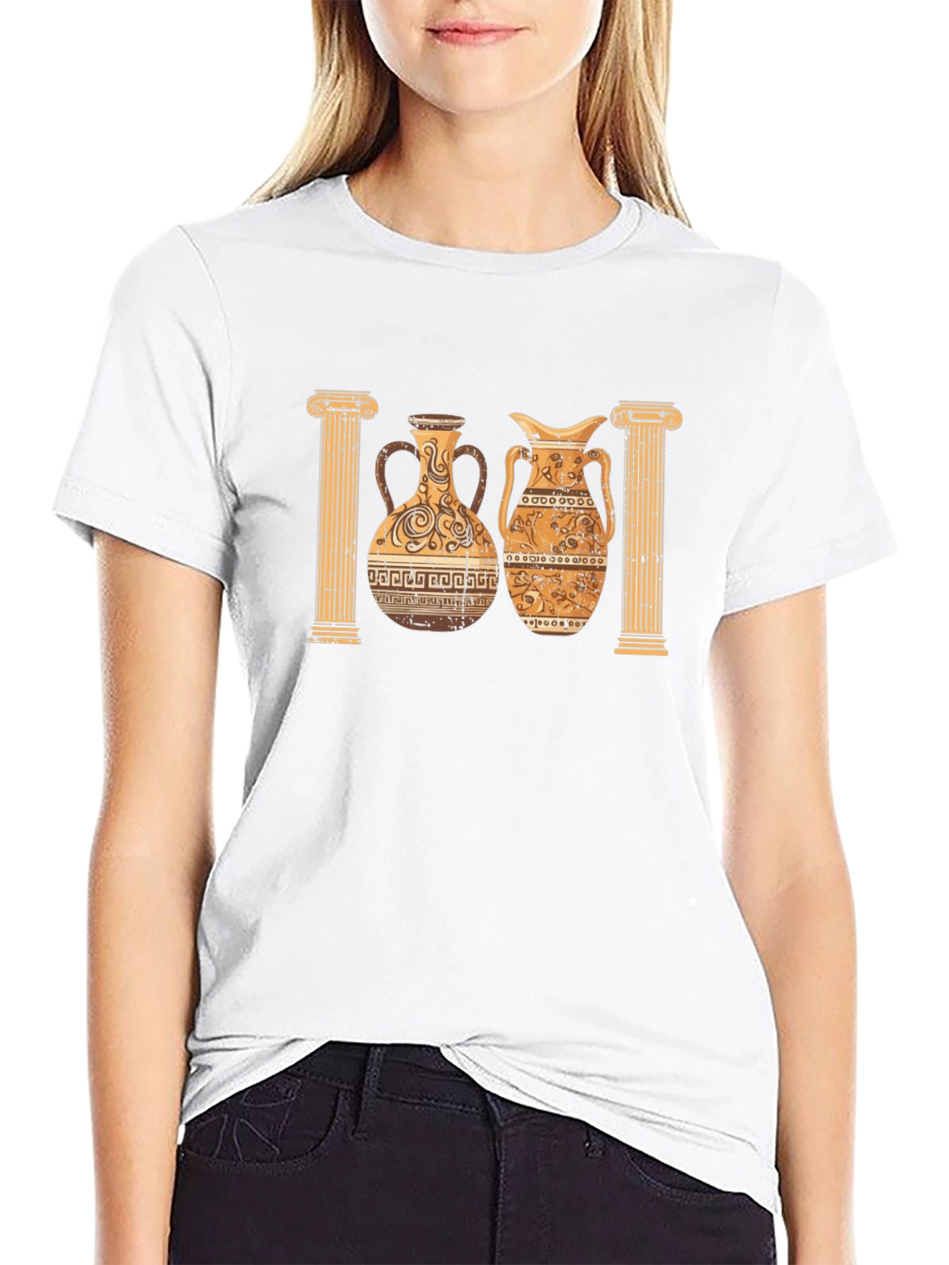 Ancient Greek Pottery Graphic Tee