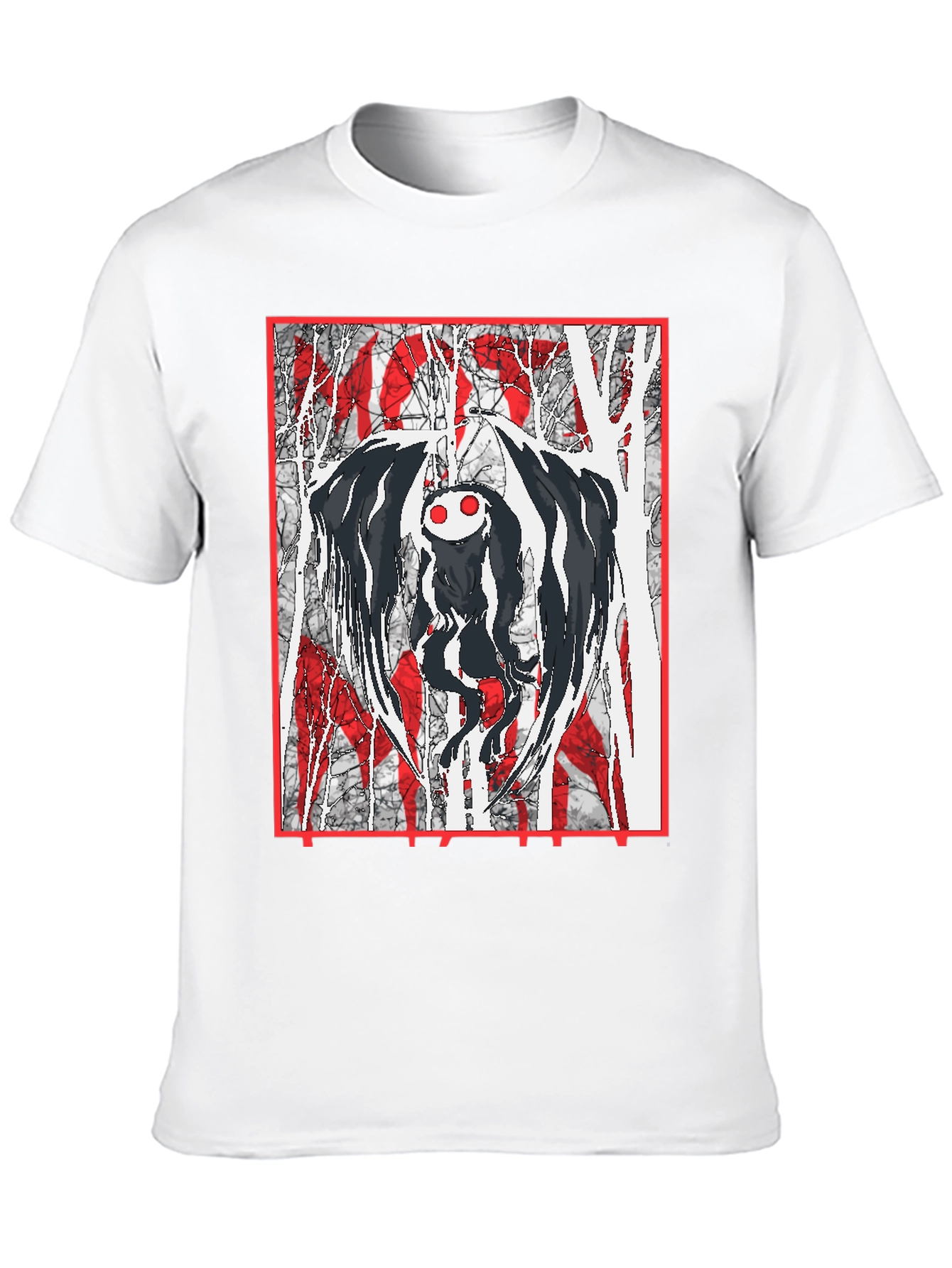 Mothman Graphic Print T-Shirt