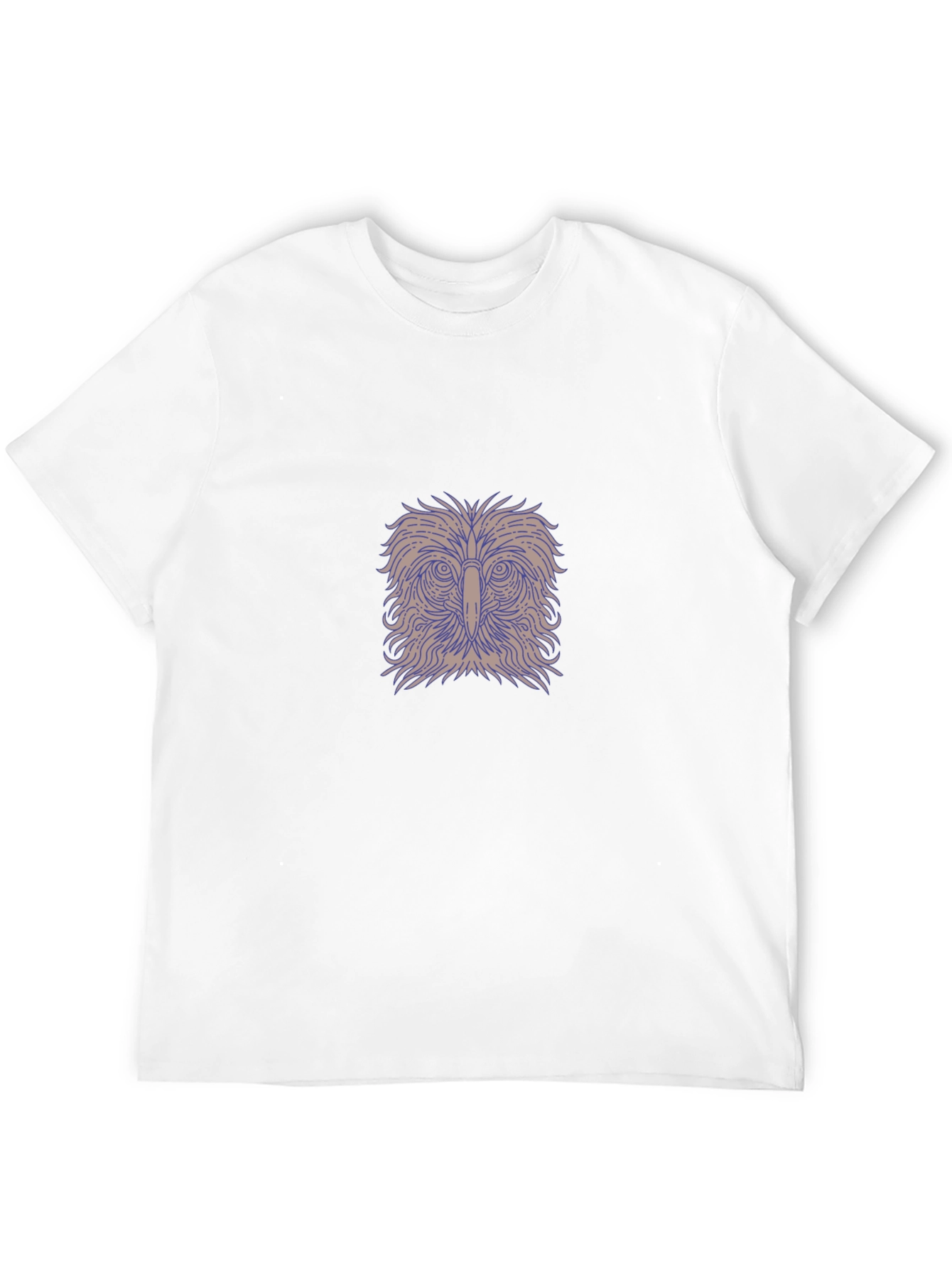 Mens Black Owl Graphic T-Shirt