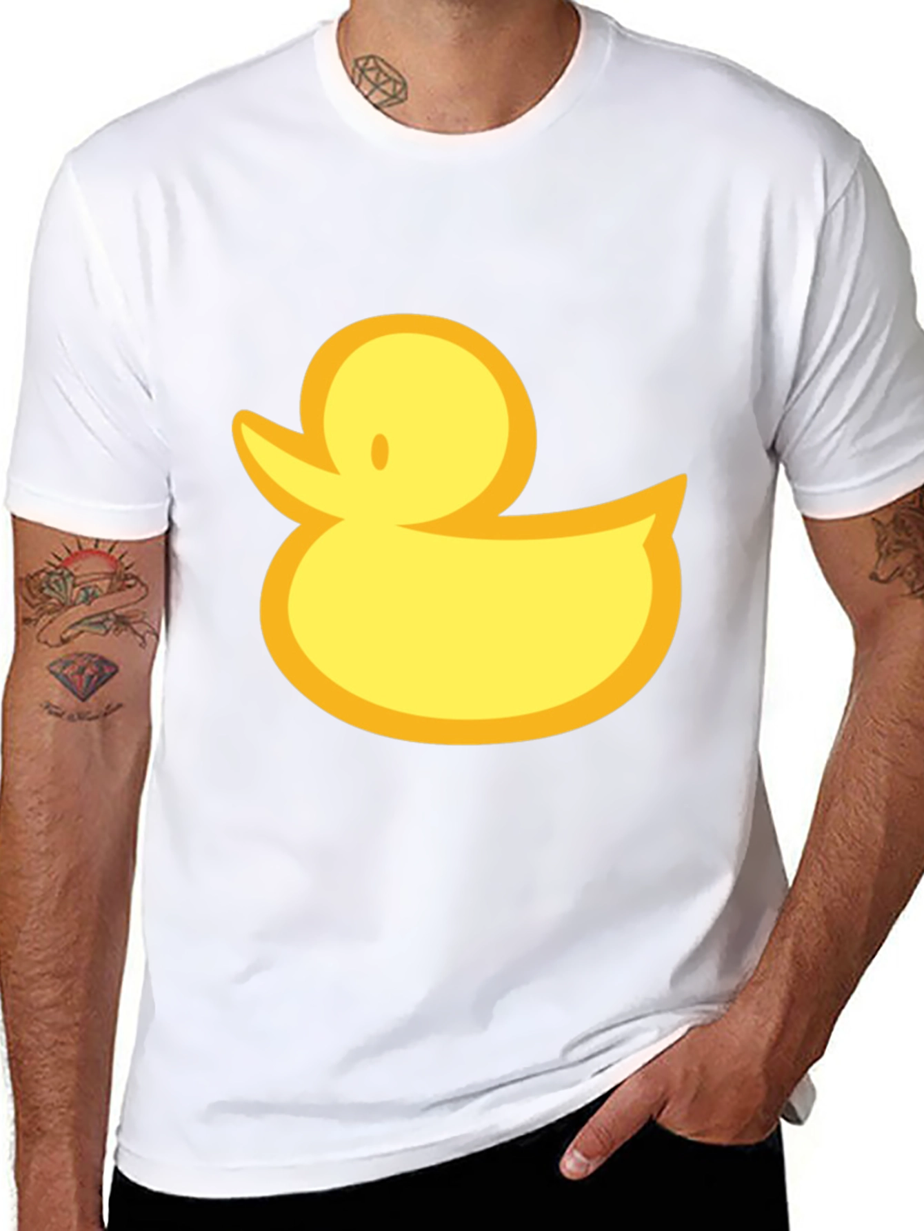 Duck Graphic Black T-Shirt - Casual Style
