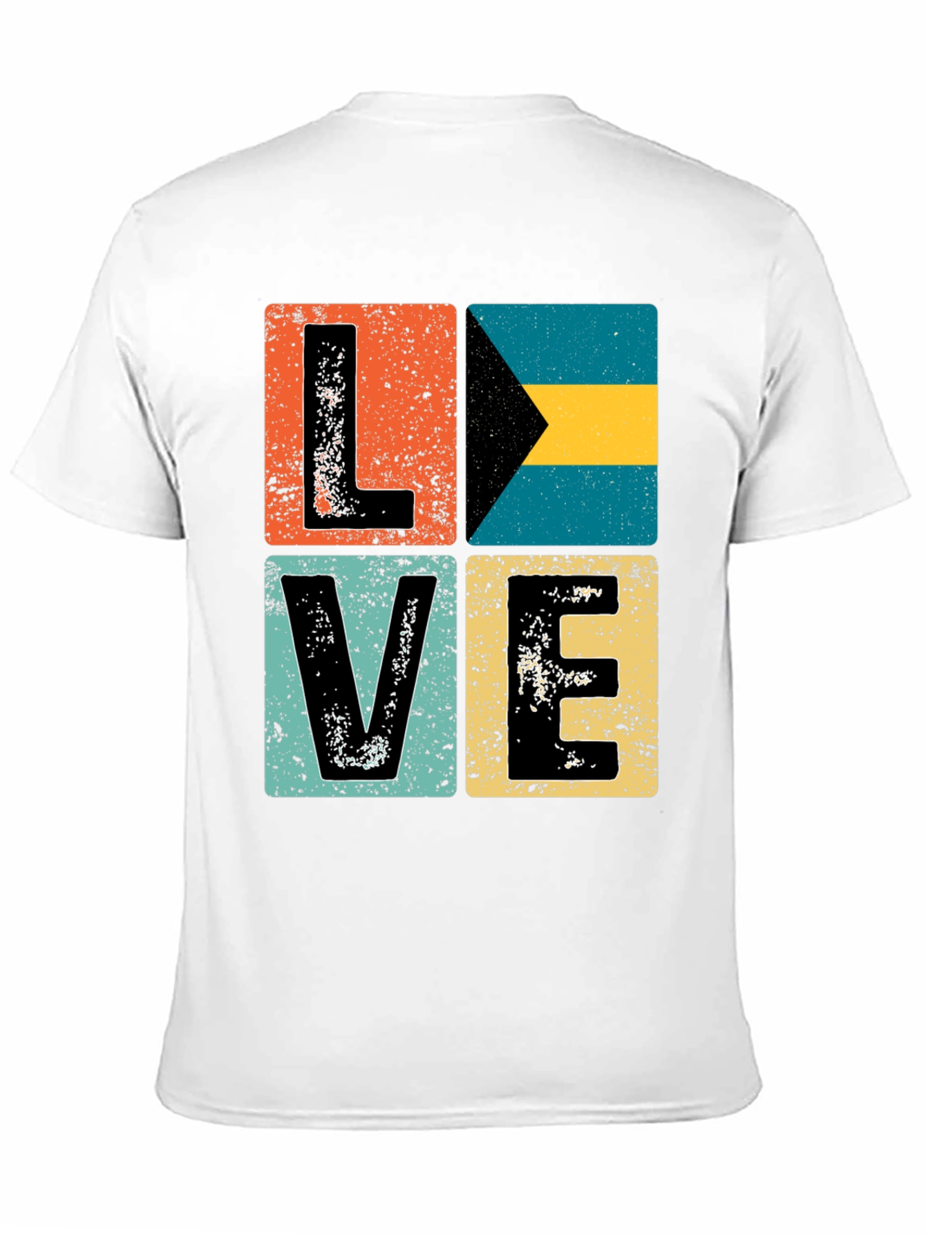 Bahamas LOVE Graphic Tee - Distressed Print