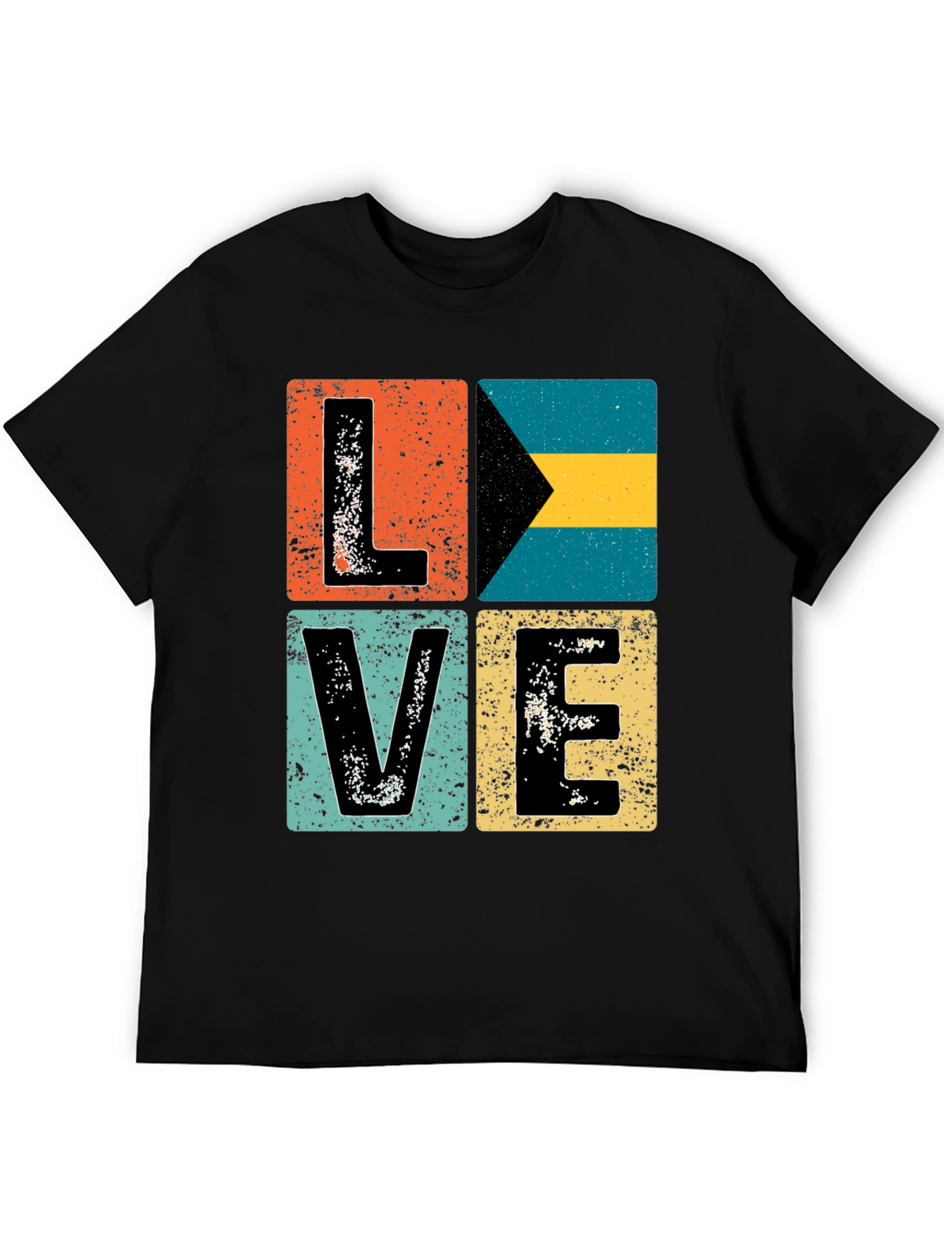 Bahamas LOVE Graphic Tee - Distressed Print