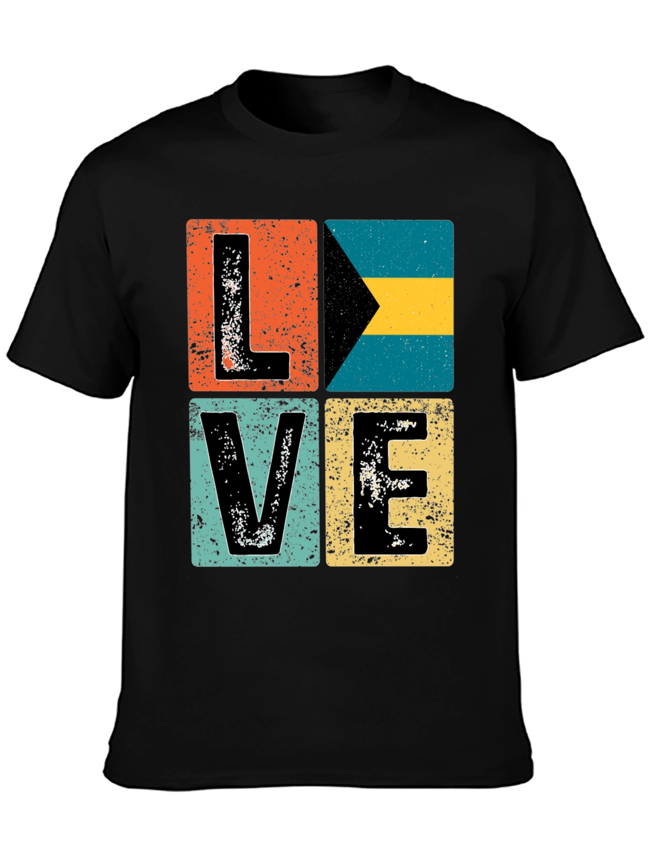 Bahamas LOVE Graphic Tee - Distressed Print