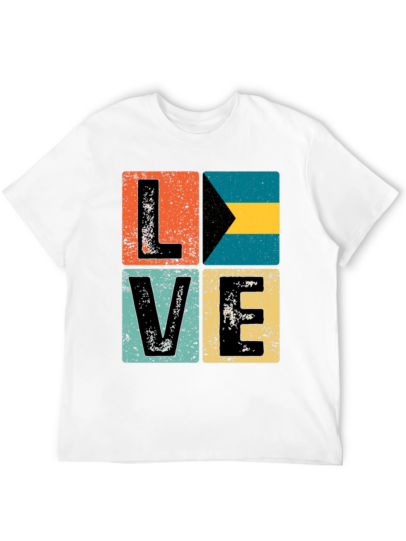Bahamas LOVE Graphic Tee - Distressed Print