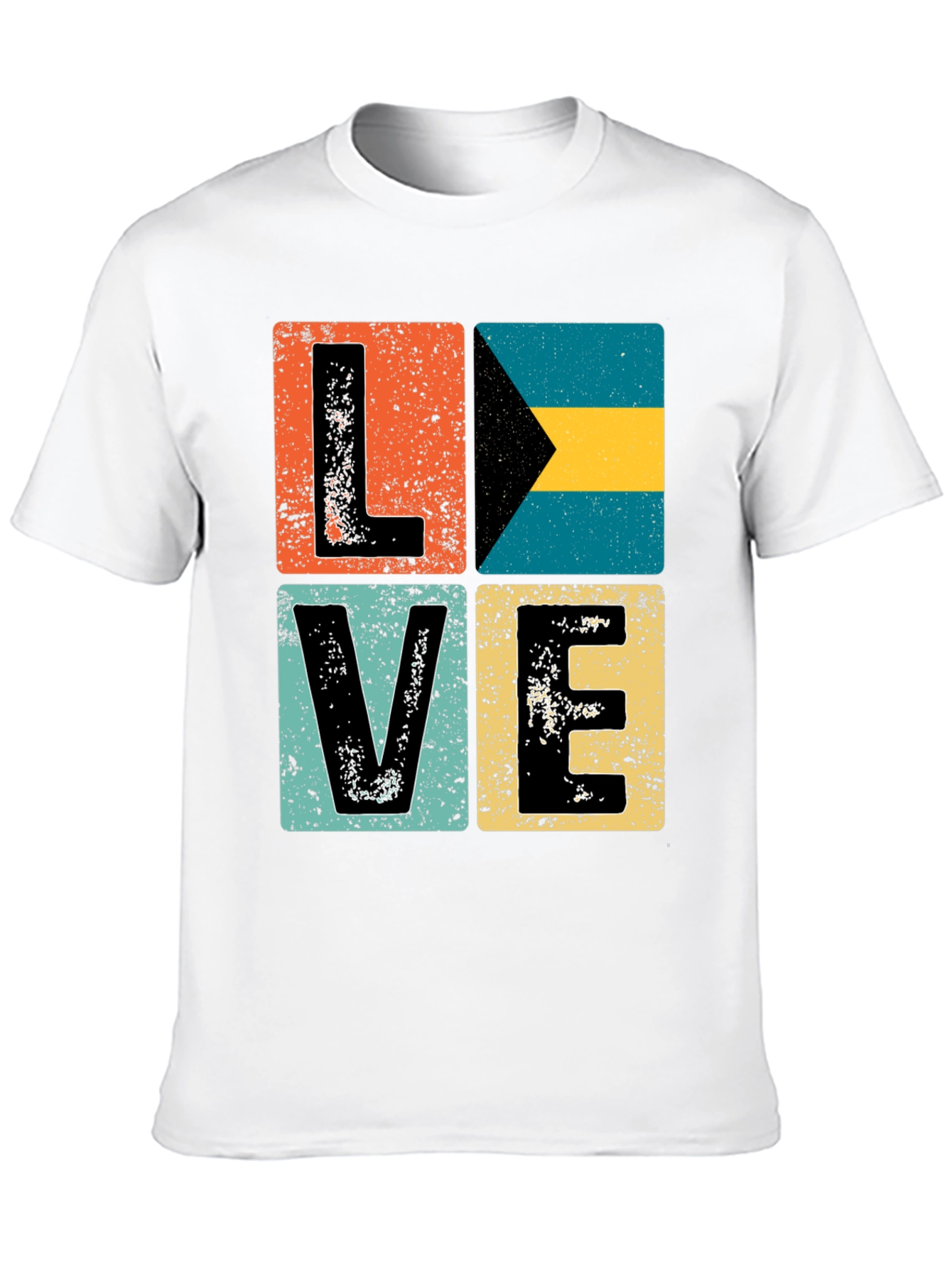 Bahamas LOVE Graphic Tee - Distressed Print