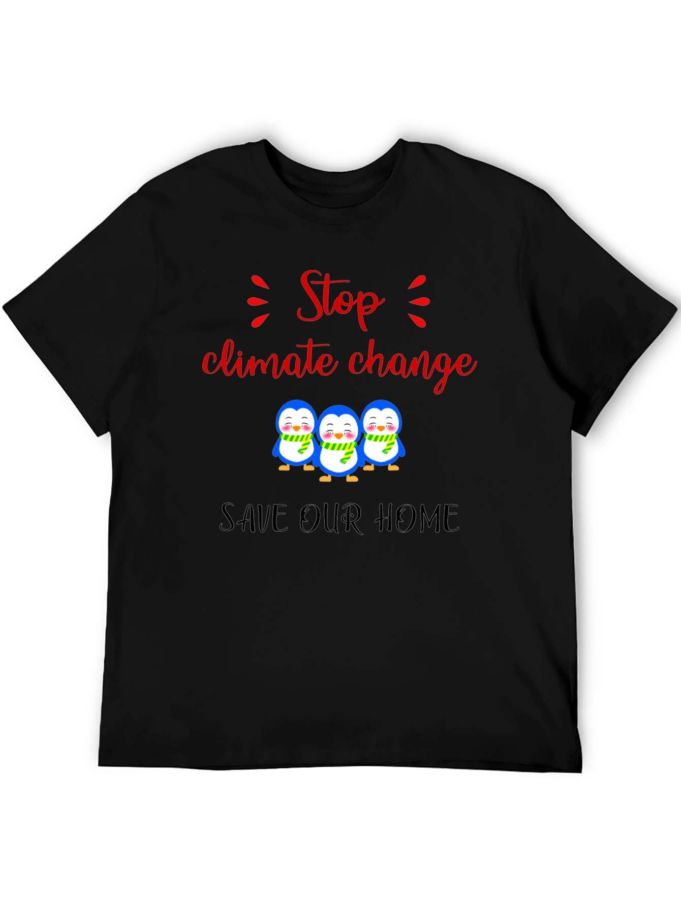 Stop Climate Change Penguin T-Shirt
