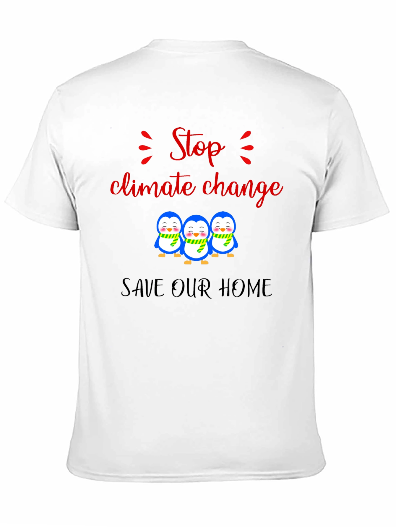 Stop Climate Change Penguin T-Shirt