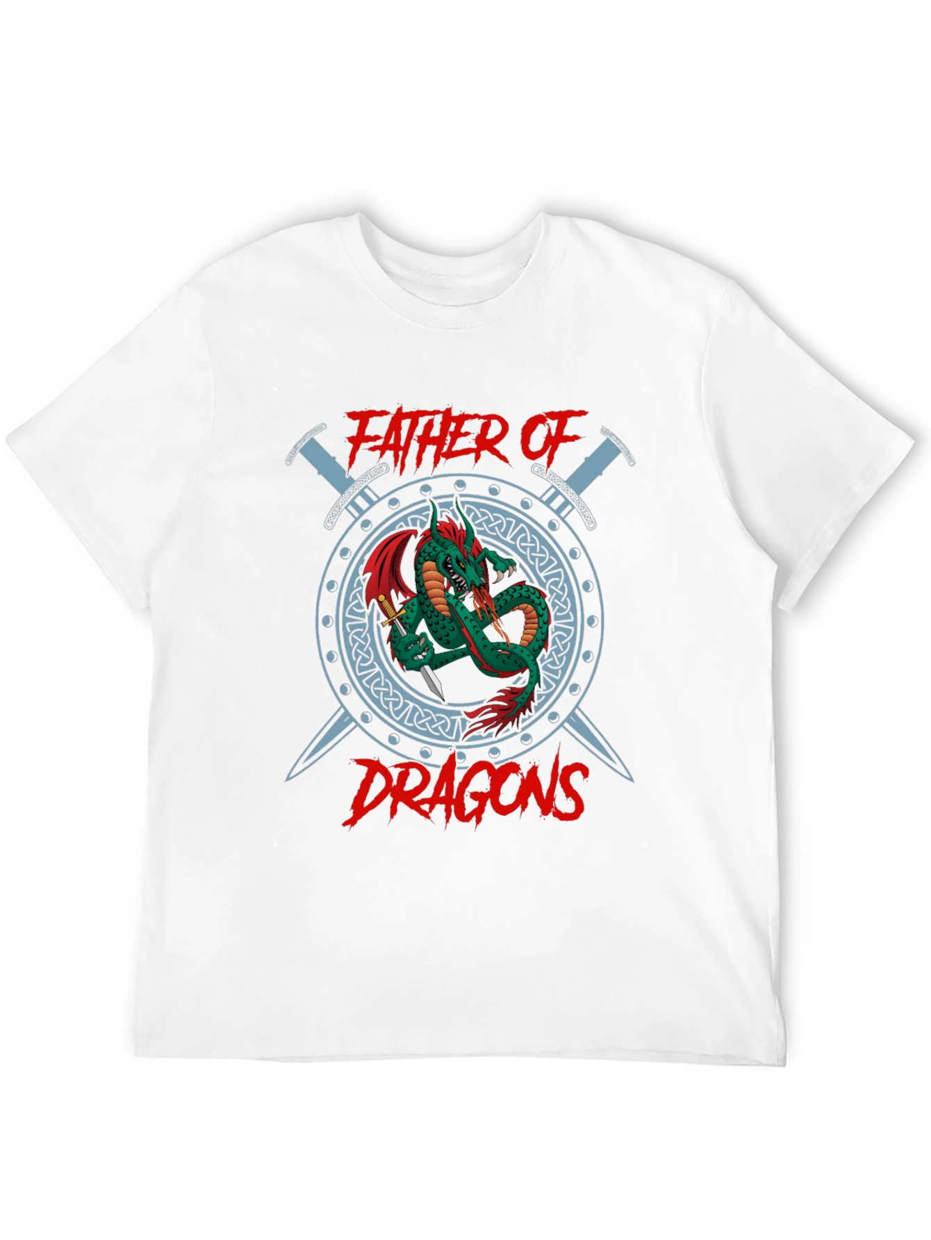 Father of Dragons Graphic T-Shirt - Black