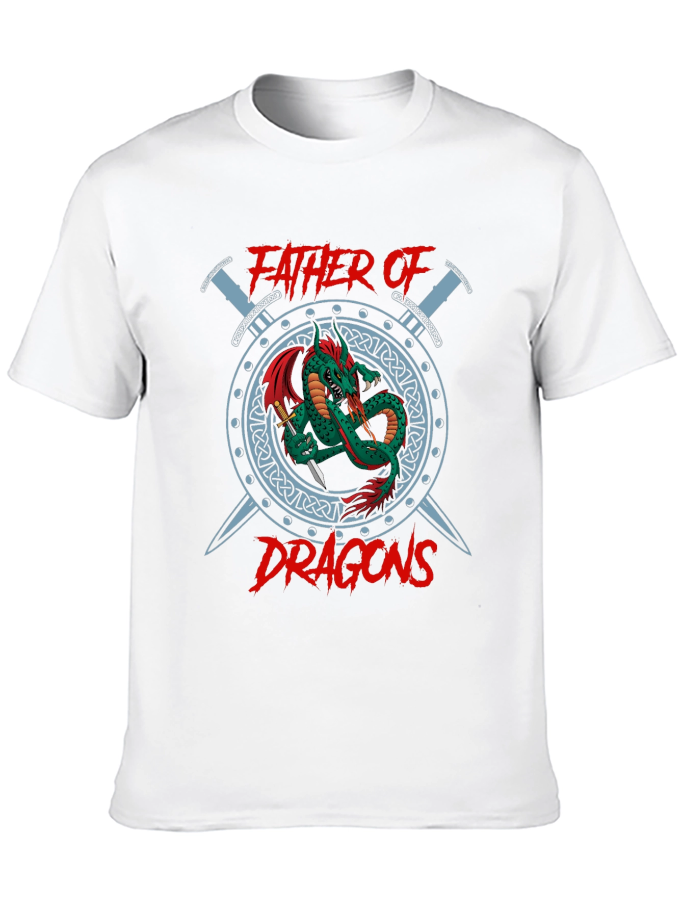 Father of Dragons Graphic T-Shirt - Black