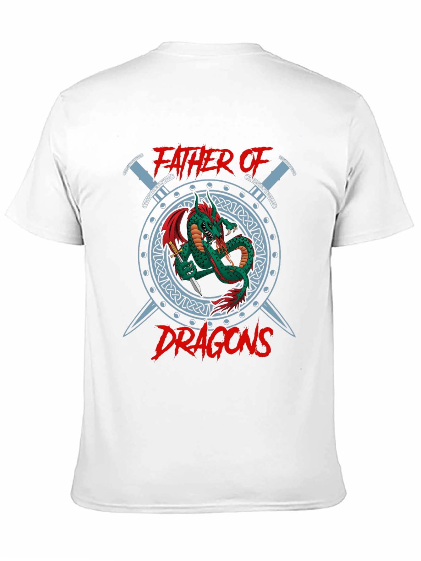 Father of Dragons Graphic T-Shirt - Black