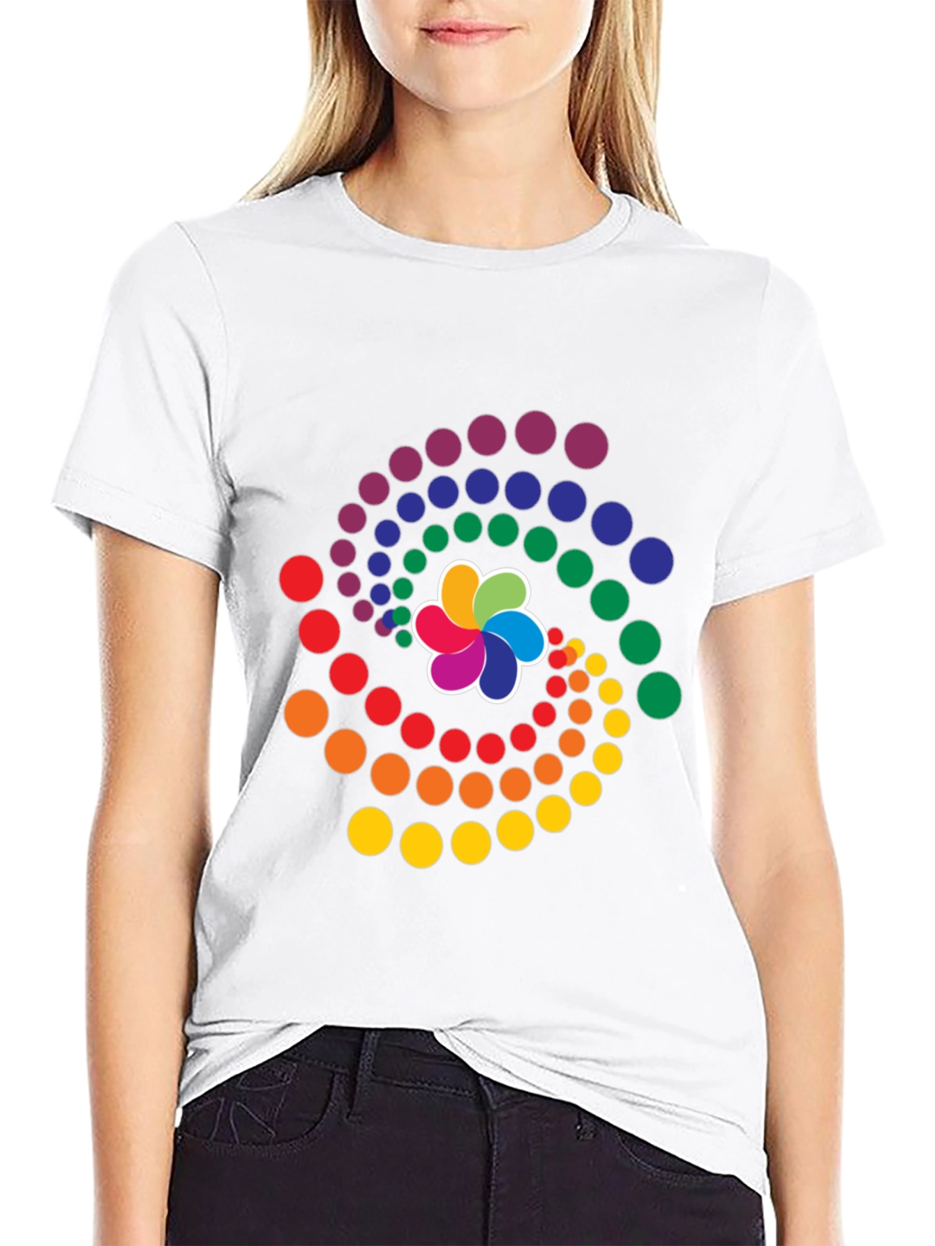 Rainbow Swirl Graphic Tee