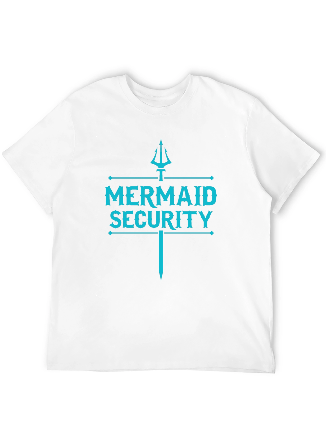 Mermaid Security Graphic Print Tee - Black