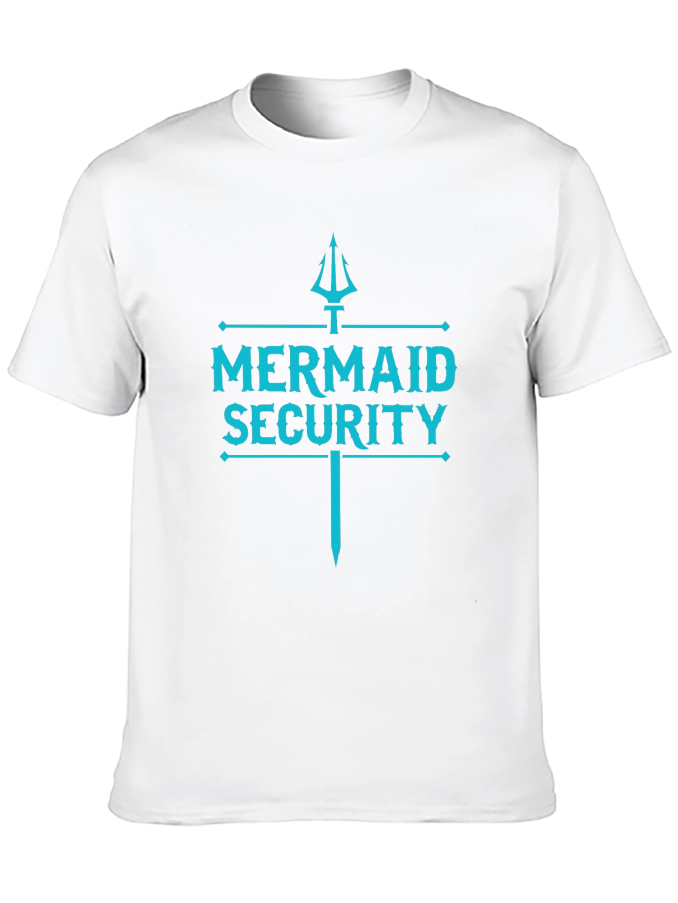 Mermaid Security Graphic Print Tee - Black