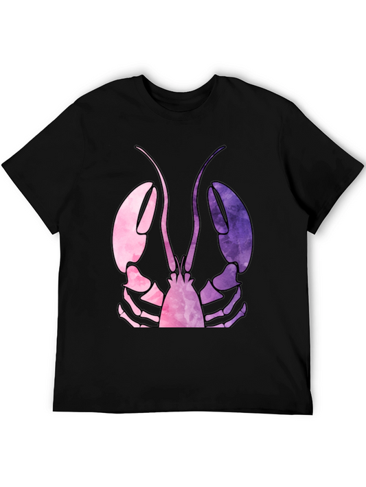 Lobster Graphic Tee - Artistic Watercolor Design