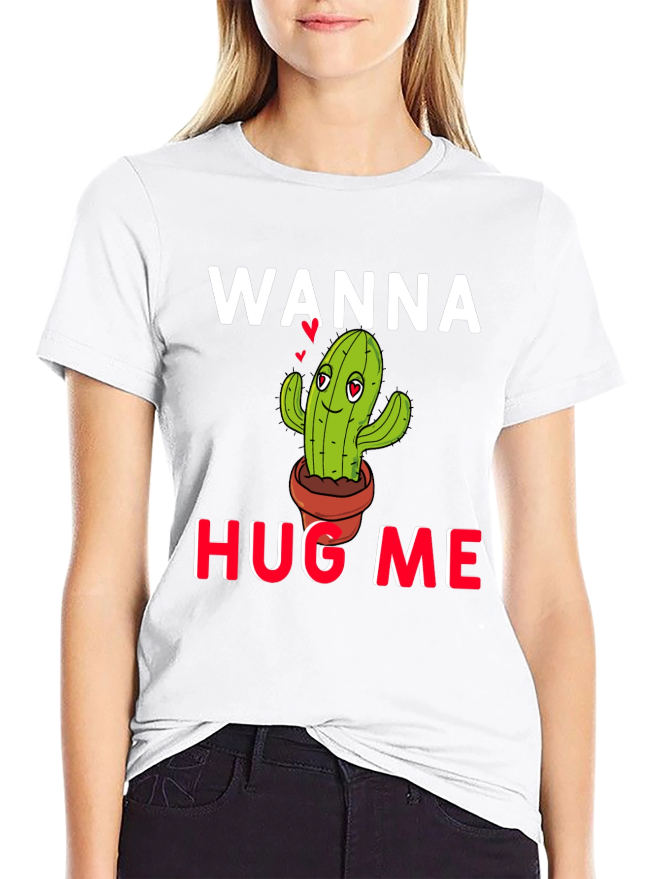 Wanna Hug Me? Cactus Graphic Tee