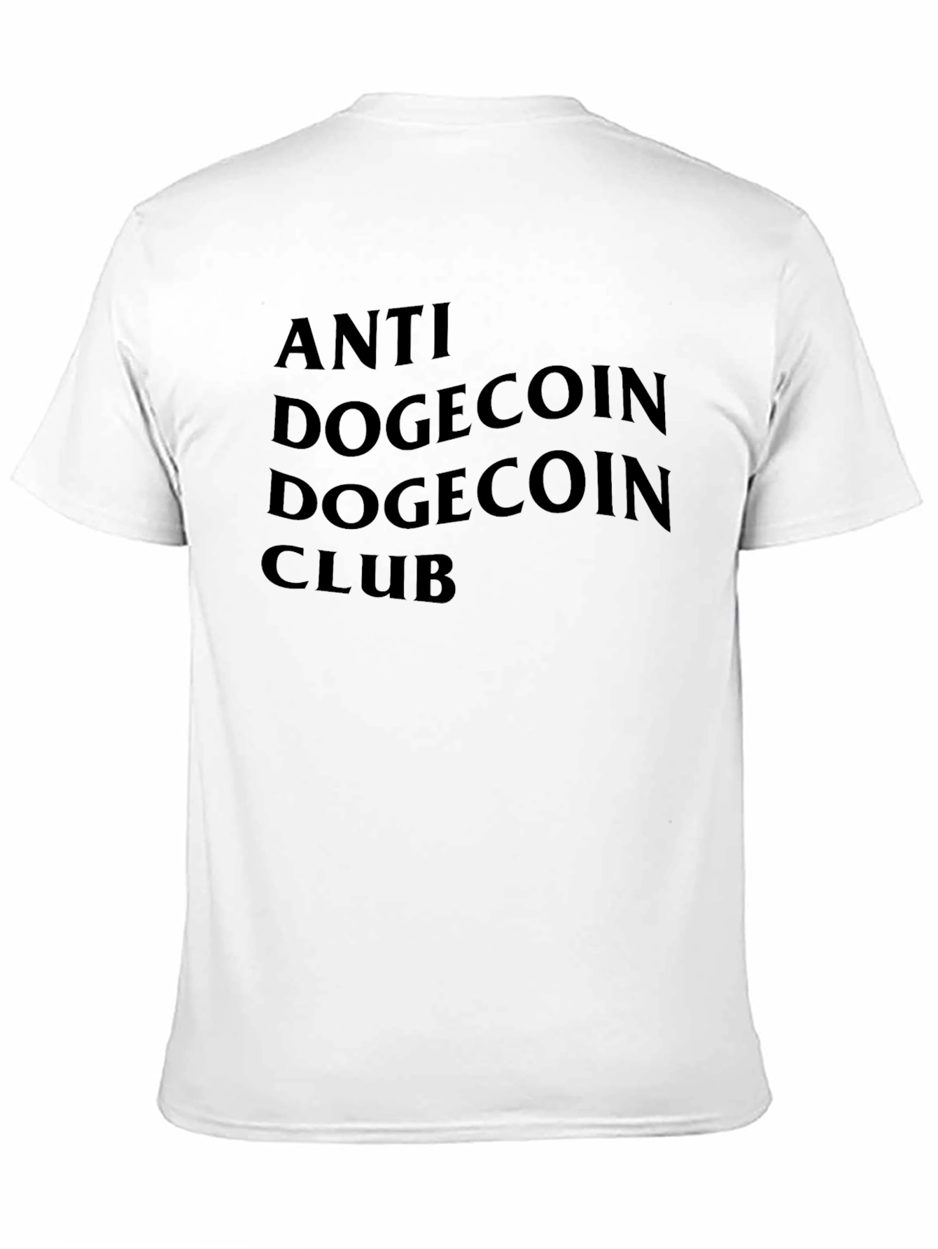 Anti DogeCoin Club Black T-Shirt