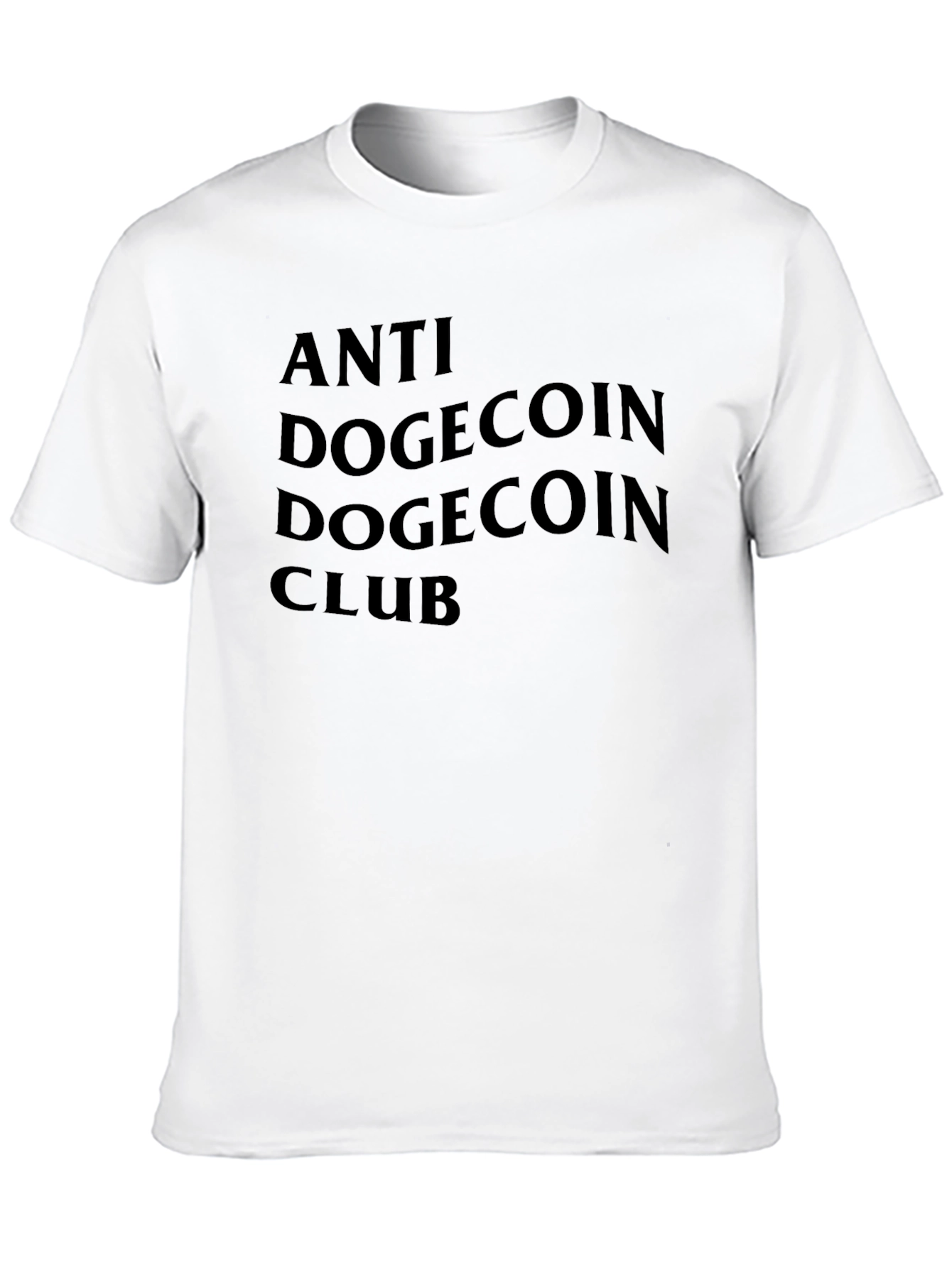 Anti DogeCoin Club Black T-Shirt
