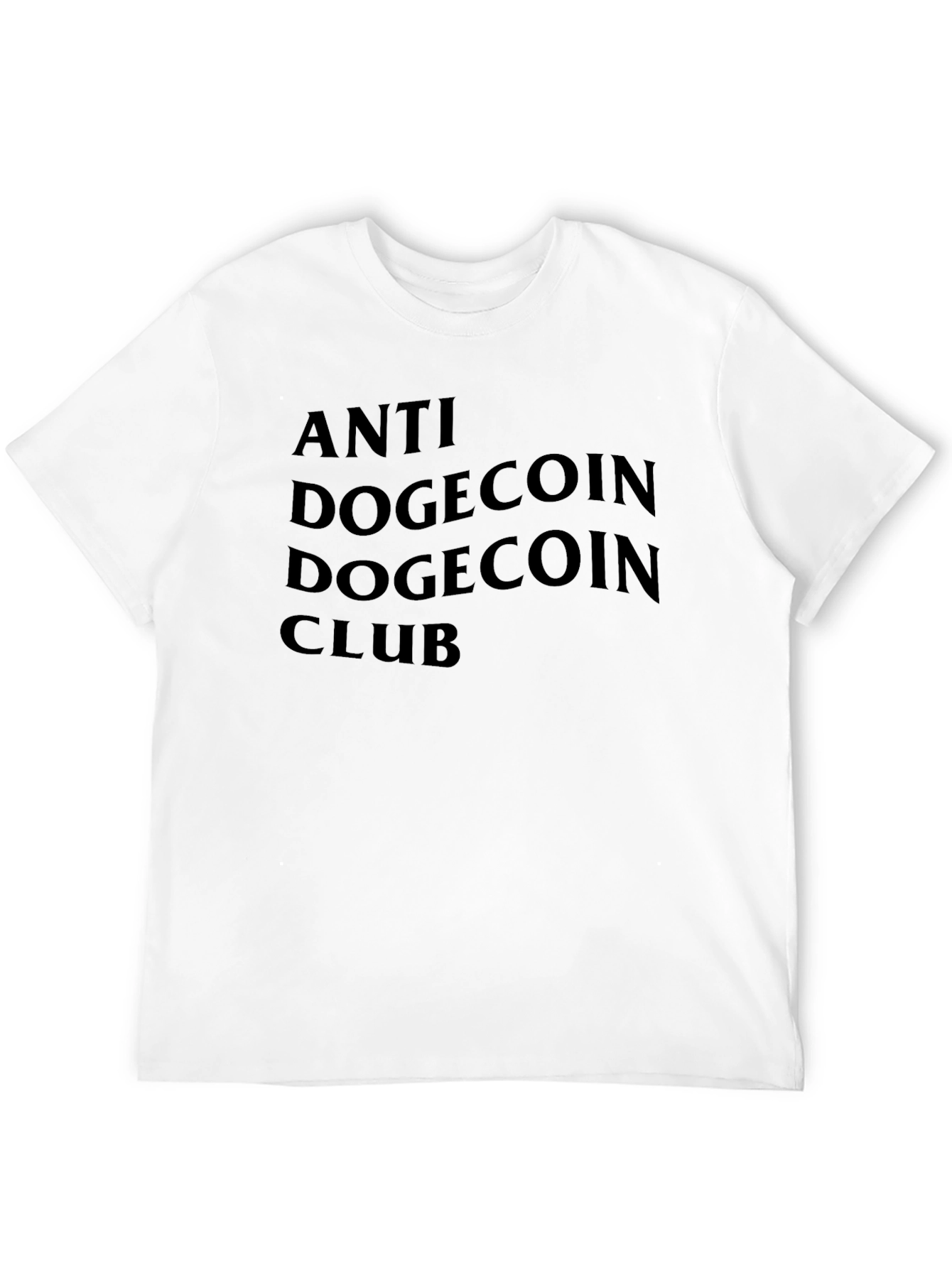 Anti DogeCoin Club Black T-Shirt