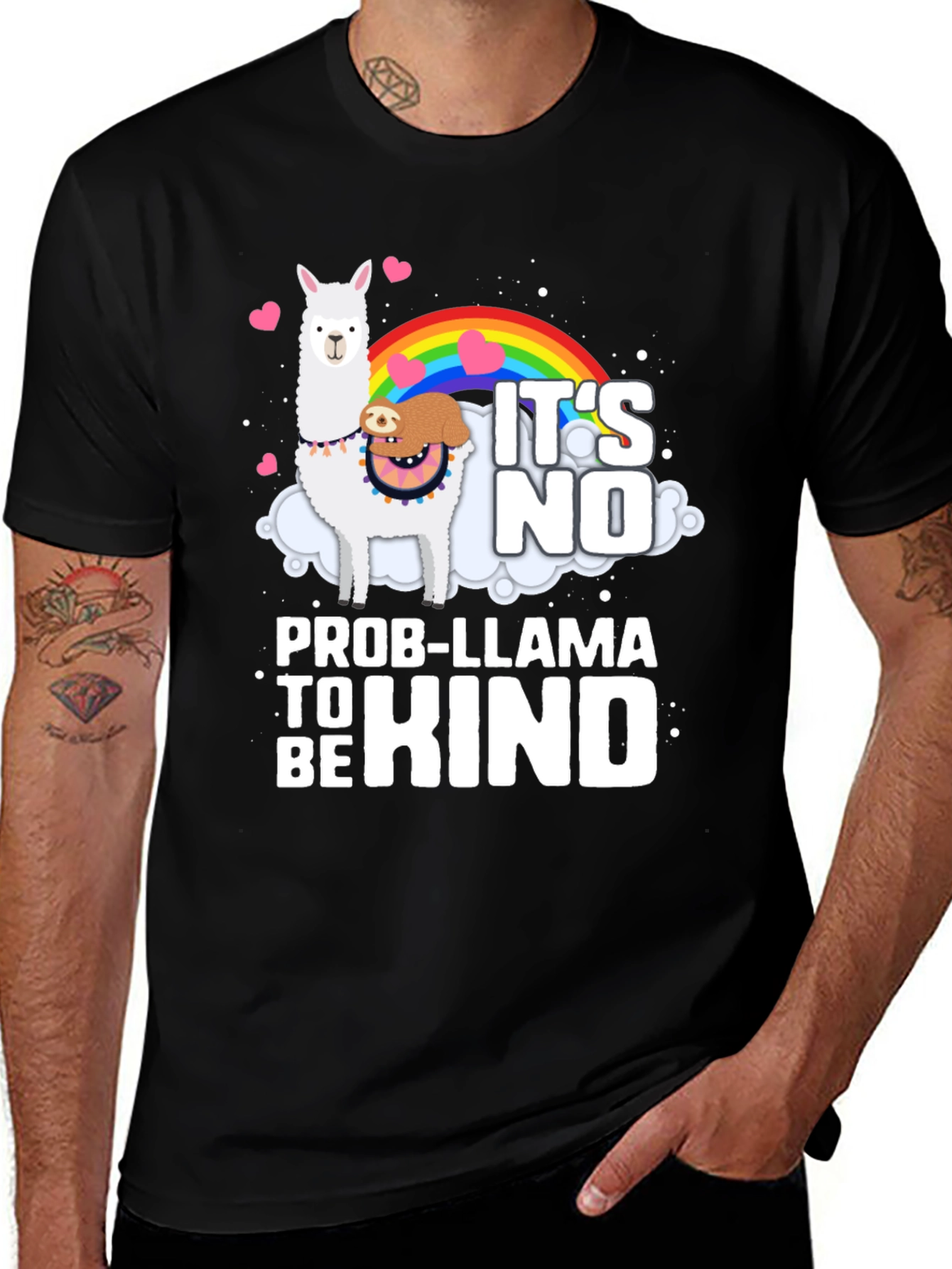 Its No Prob-Llama to Be Kind Graphic Tee