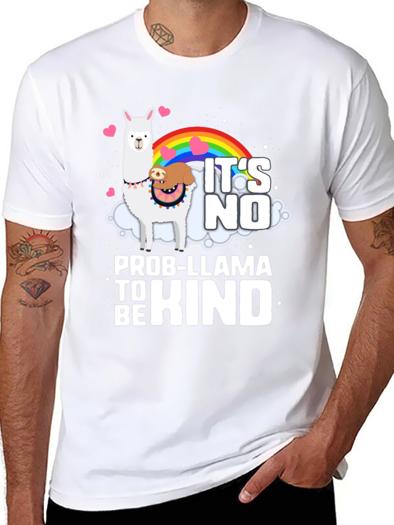 Its No Prob-Llama to Be Kind Graphic Tee