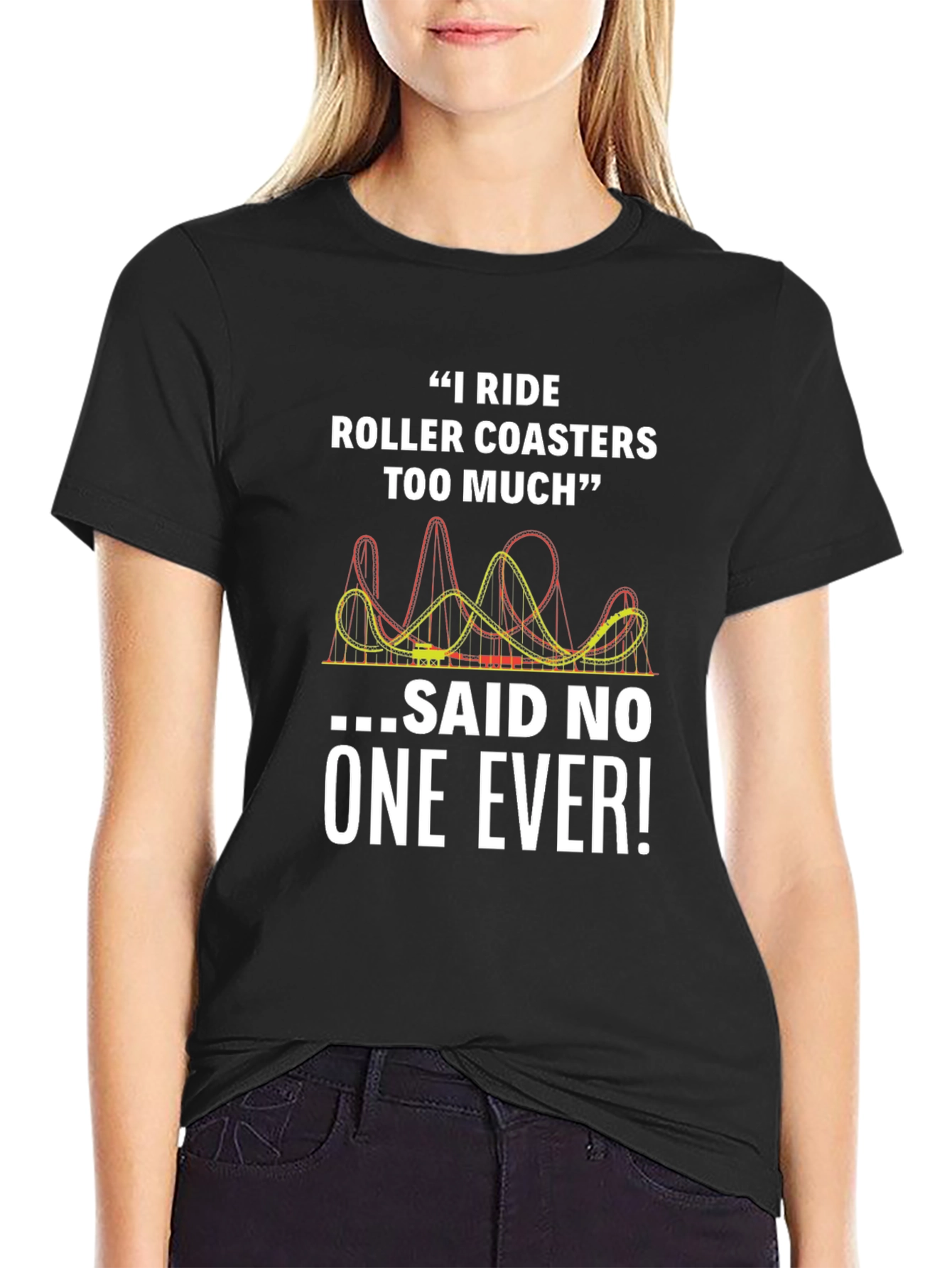 Funny Roller Coaster T-Shirt - Rides Too Much