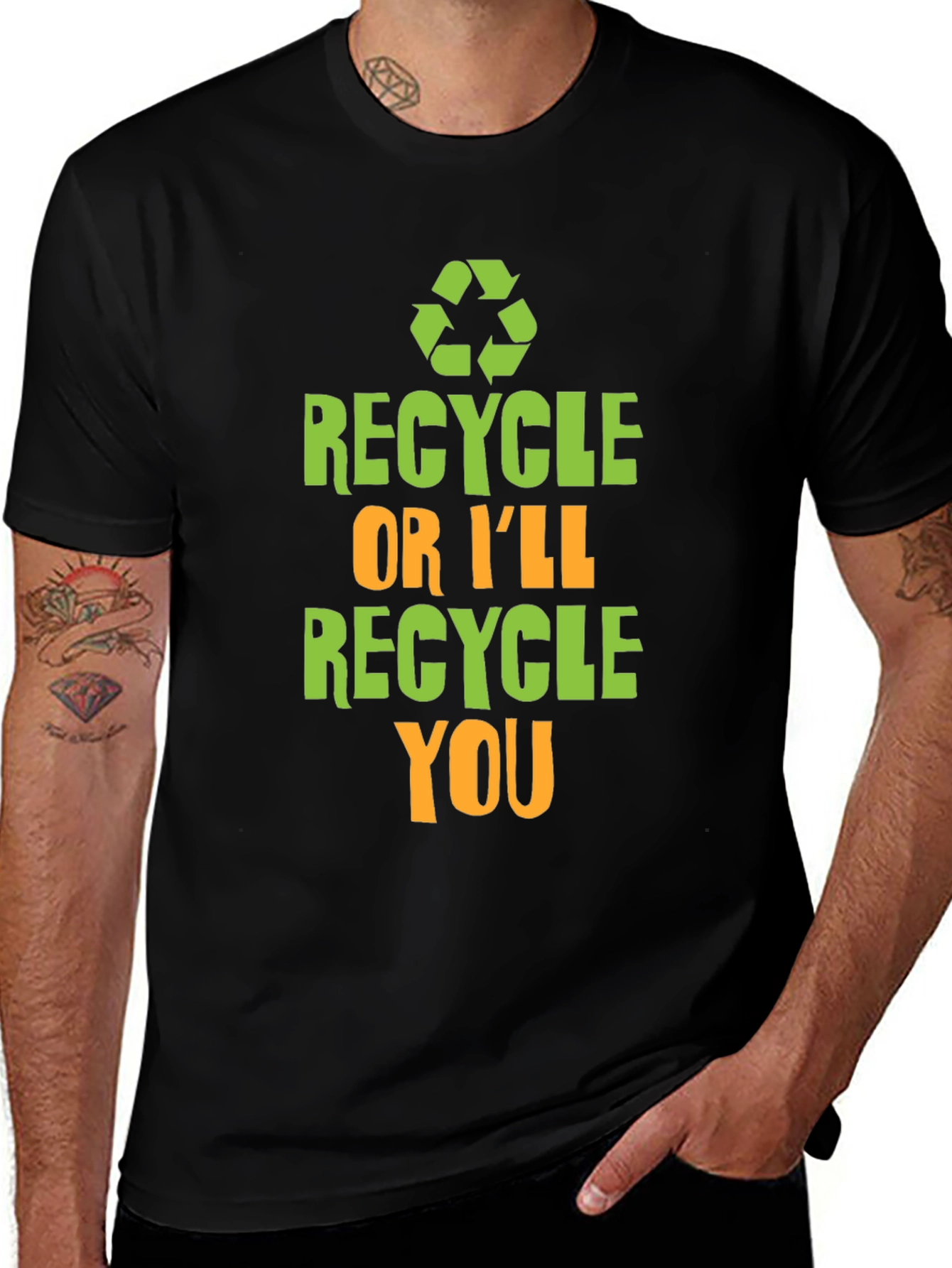 Recycle or Ill Recycle You Graphic T-Shirt