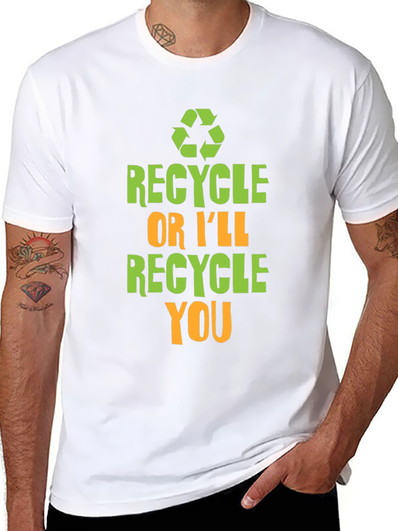 Recycle or Ill Recycle You Graphic T-Shirt