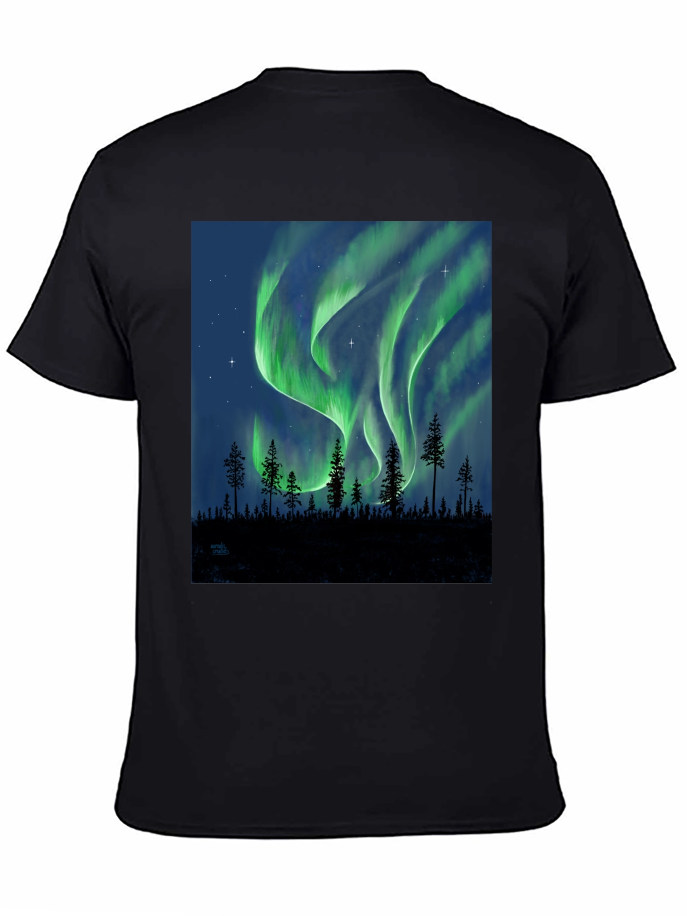 Aurora Borealis Forest T-Shirt