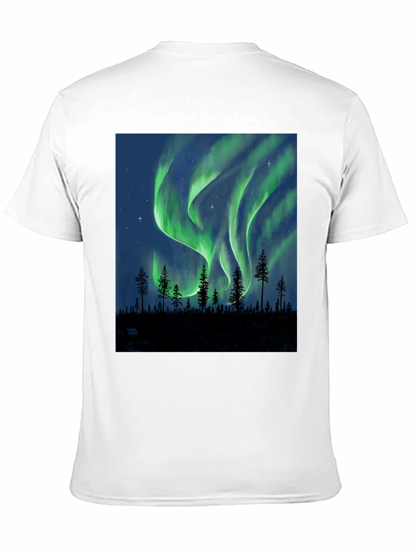 Aurora Borealis Forest T-Shirt