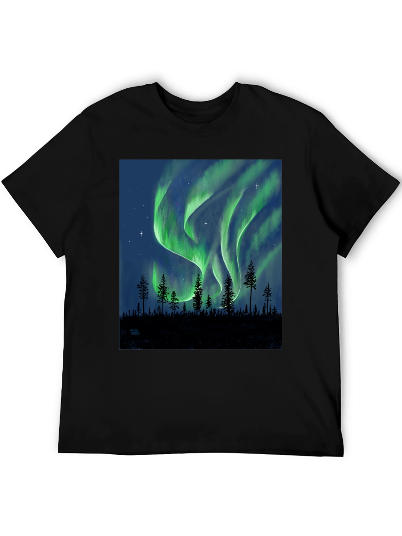 Aurora Borealis Forest T-Shirt