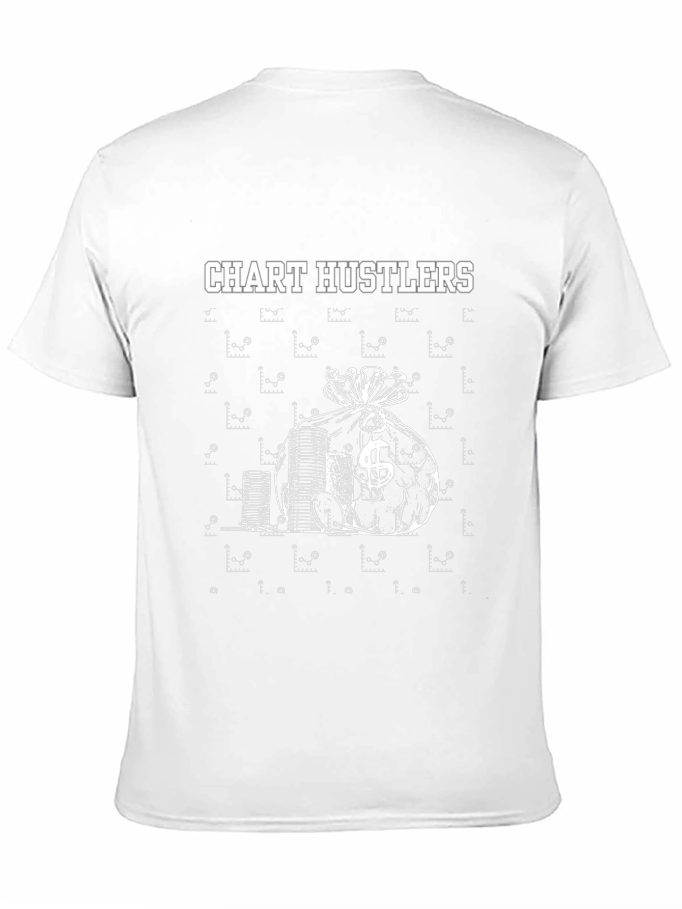 Chart Hustlers Graphic Tee - Black Cotton T-Shirt