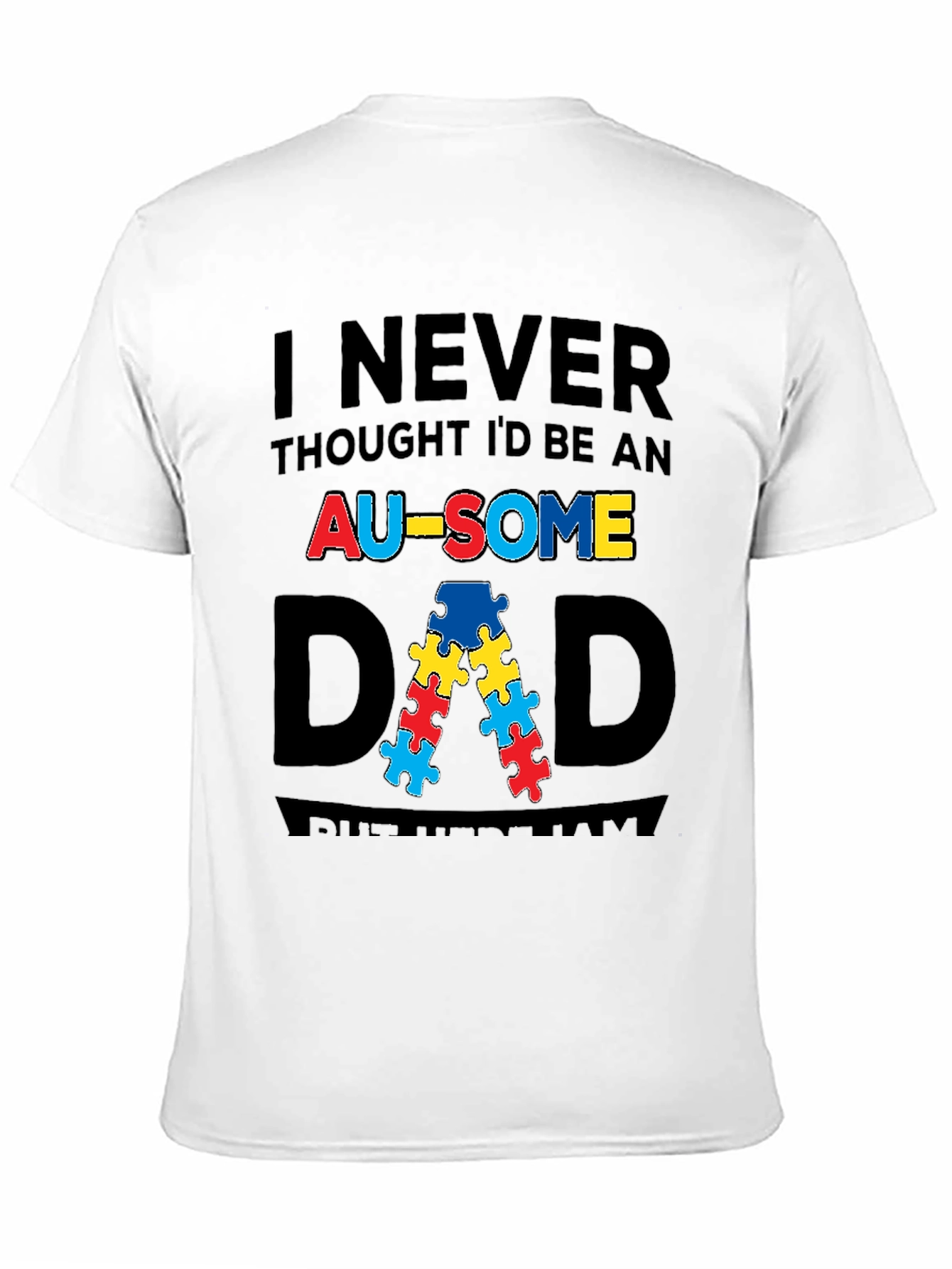 Awesome Autism Awareness Dad T-Shirt